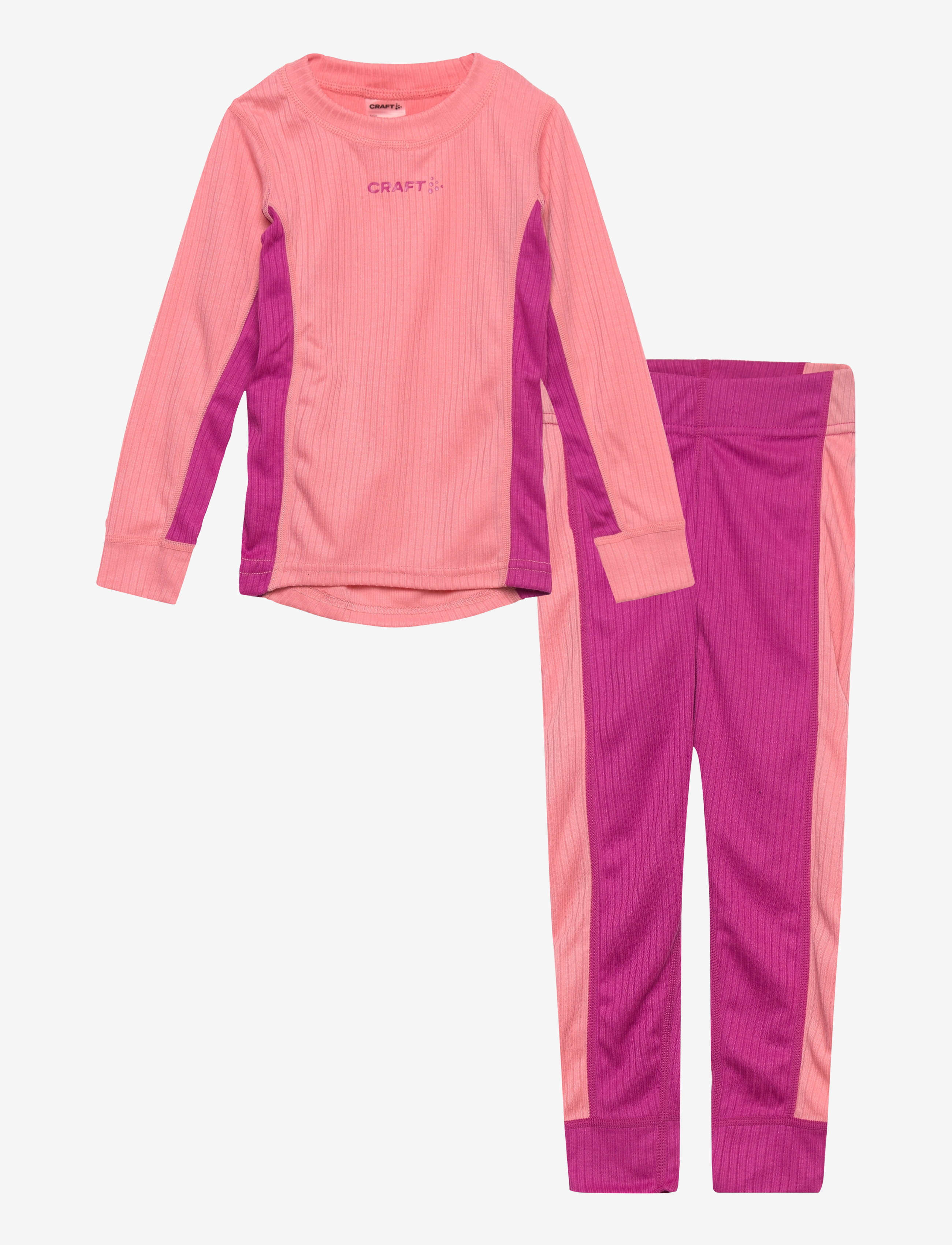 Craft - Baselayer Set Jr - underställsset - coral/roxo - 1