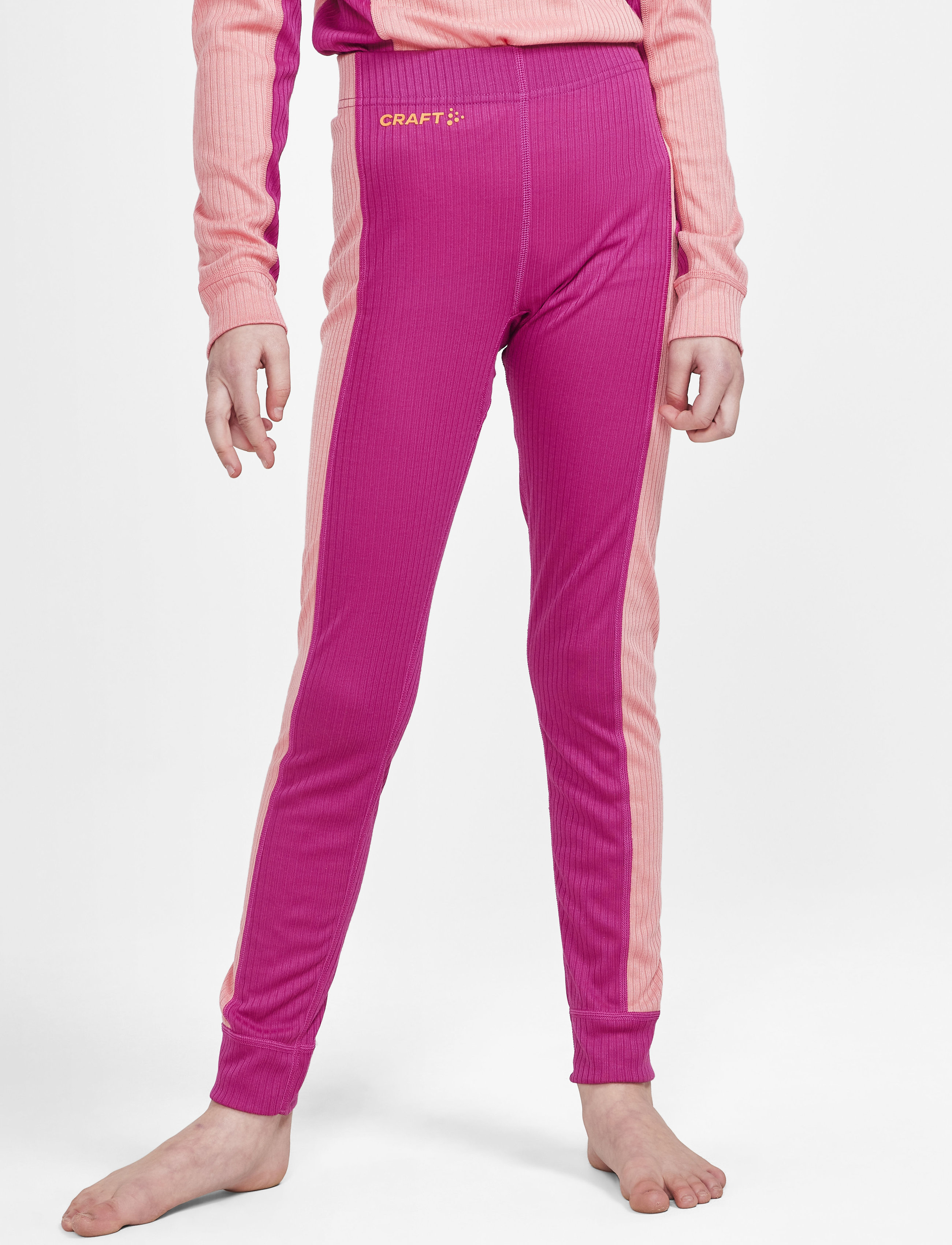 Craft - Baselayer Set Jr - underställsset - coral/roxo - 4
