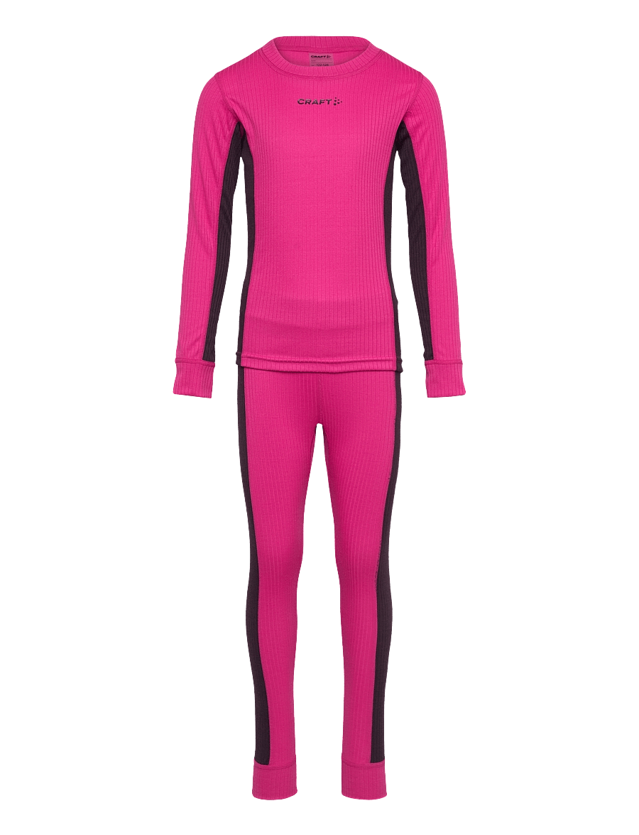 Craft - Baselayer Set Jr - funktionsunterwäsche - sets - fame/dk plum - 1
