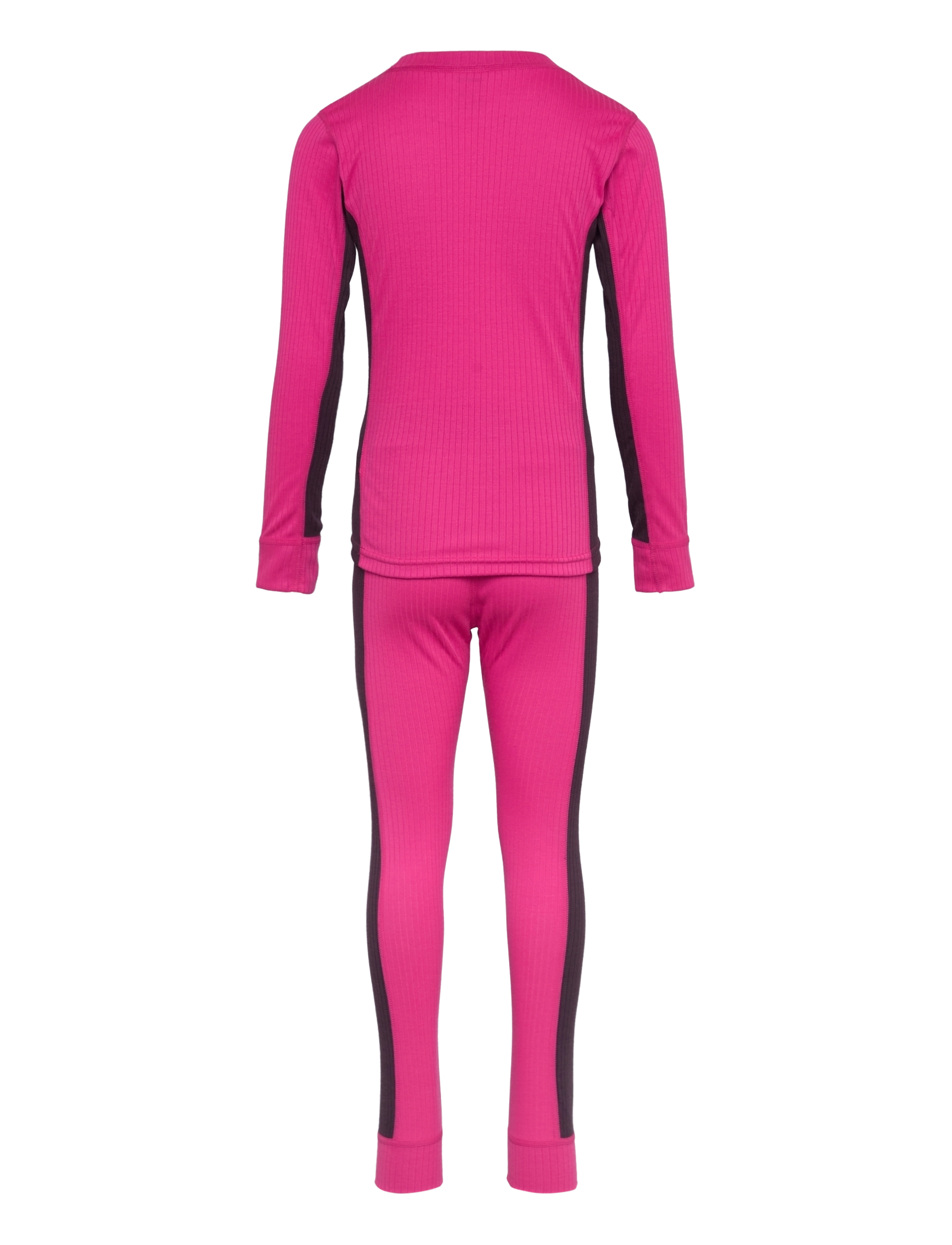 Craft - Baselayer Set Jr - aluskihina kantavad rõivakomplektid - fame/dk plum - 2