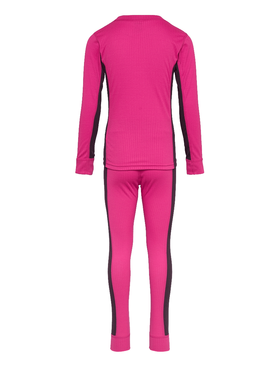 Craft - Baselayer Set Jr - funktionsunterwäsche - sets - fame/dk plum - 2