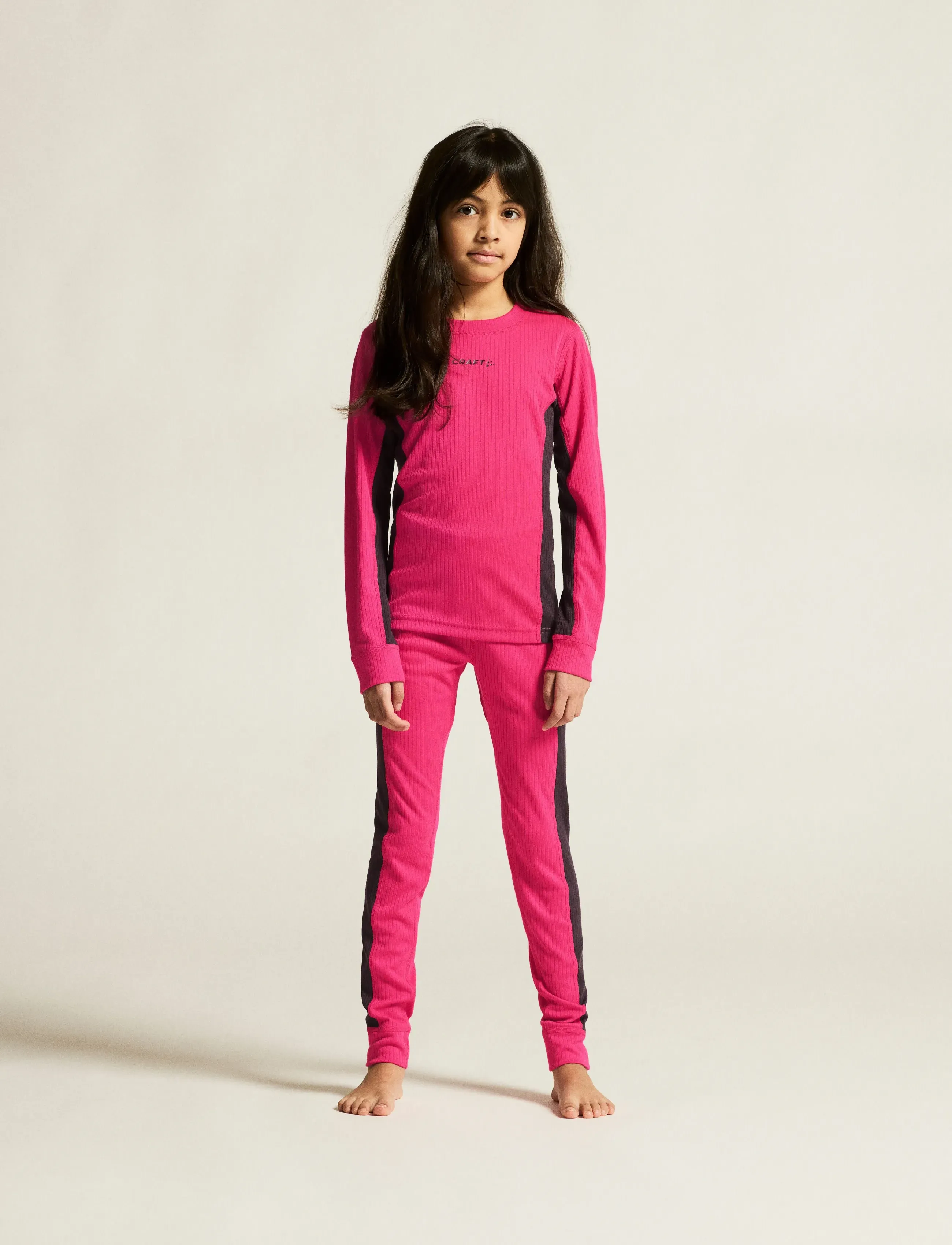 Craft Baselayer Set Jr, 146-152, Pink, Basislag > Baselayer-Sæt, Børn