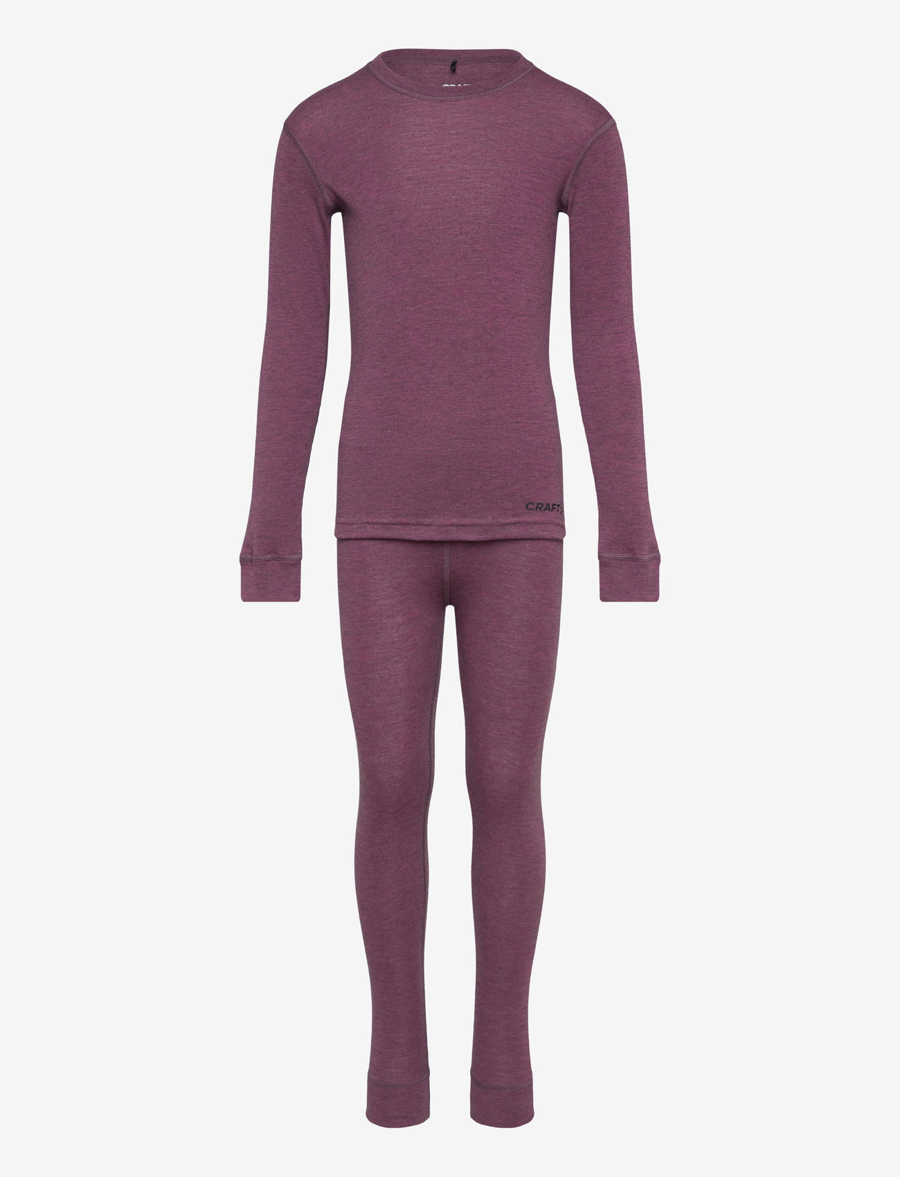 Craft - Wool Merino Set Jr - alusriided beebidele - rouge melange - 1