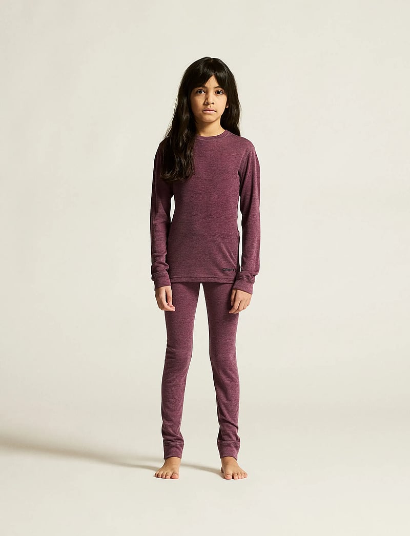 Craft - Wool Merino Set Jr - alusriided beebidele - rouge melange - 0