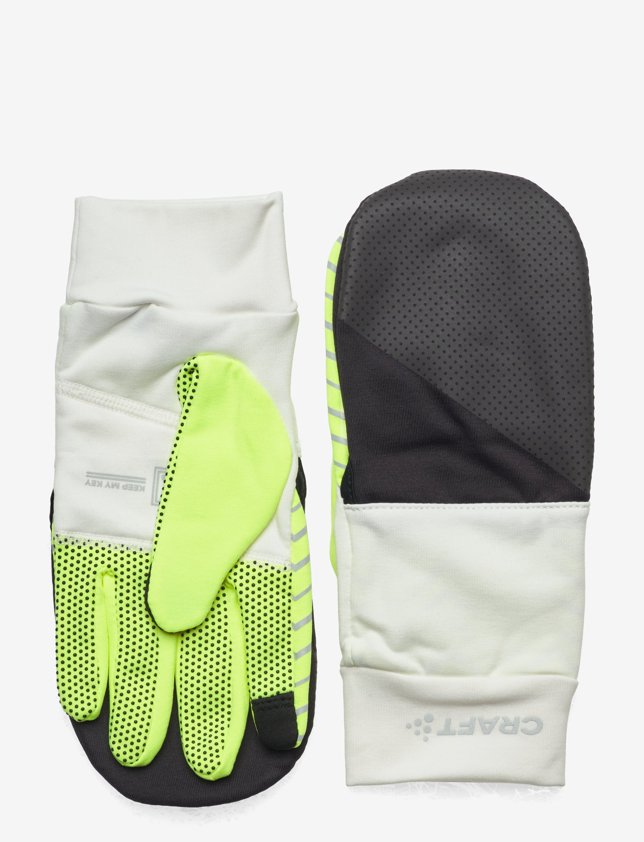 Craft - ADV Lumen Fleece Hybrid Glove - ash white/flumino - 0