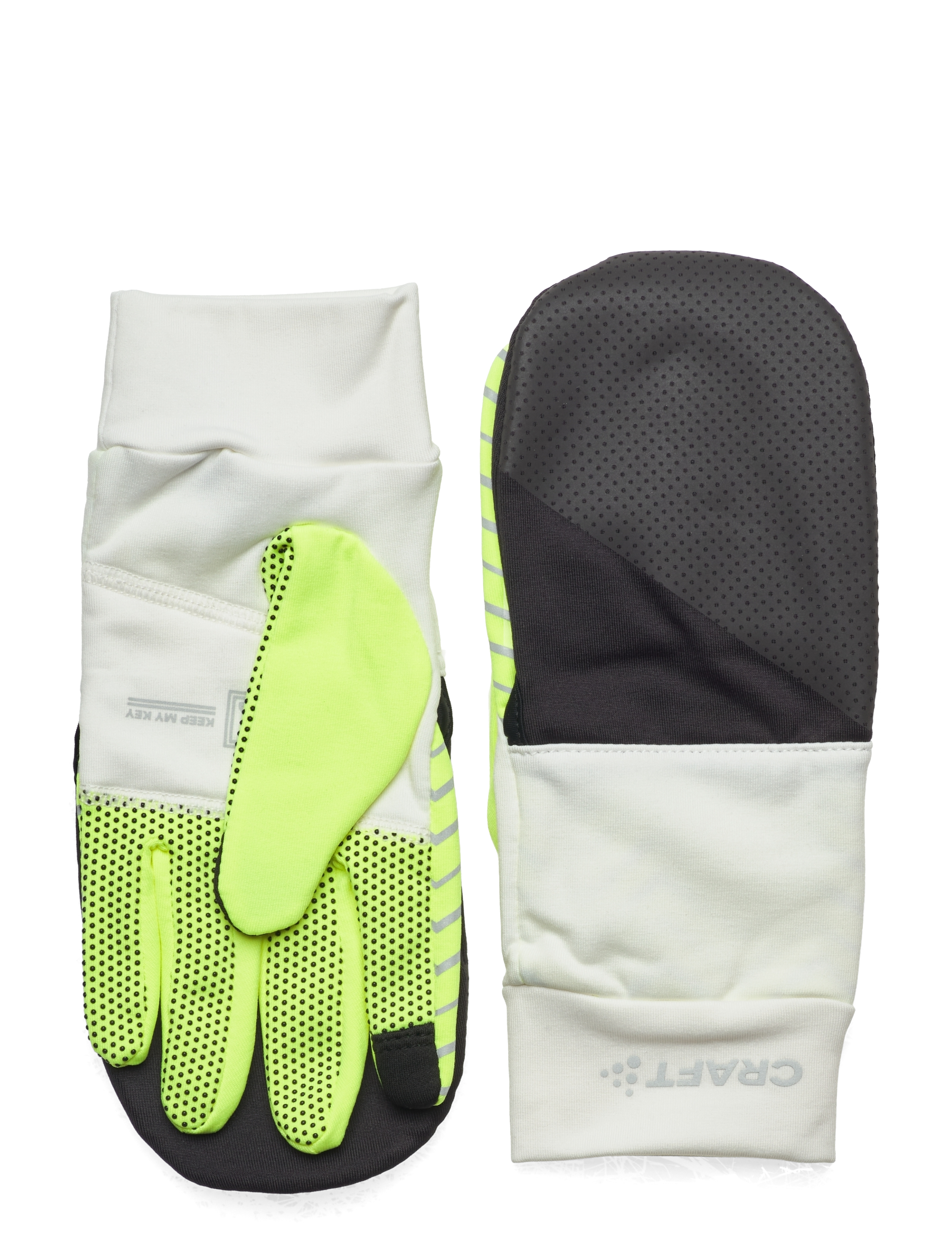 ADV Lumen Fleece Hybrid Glove - ASH WHITE/FLUMINO