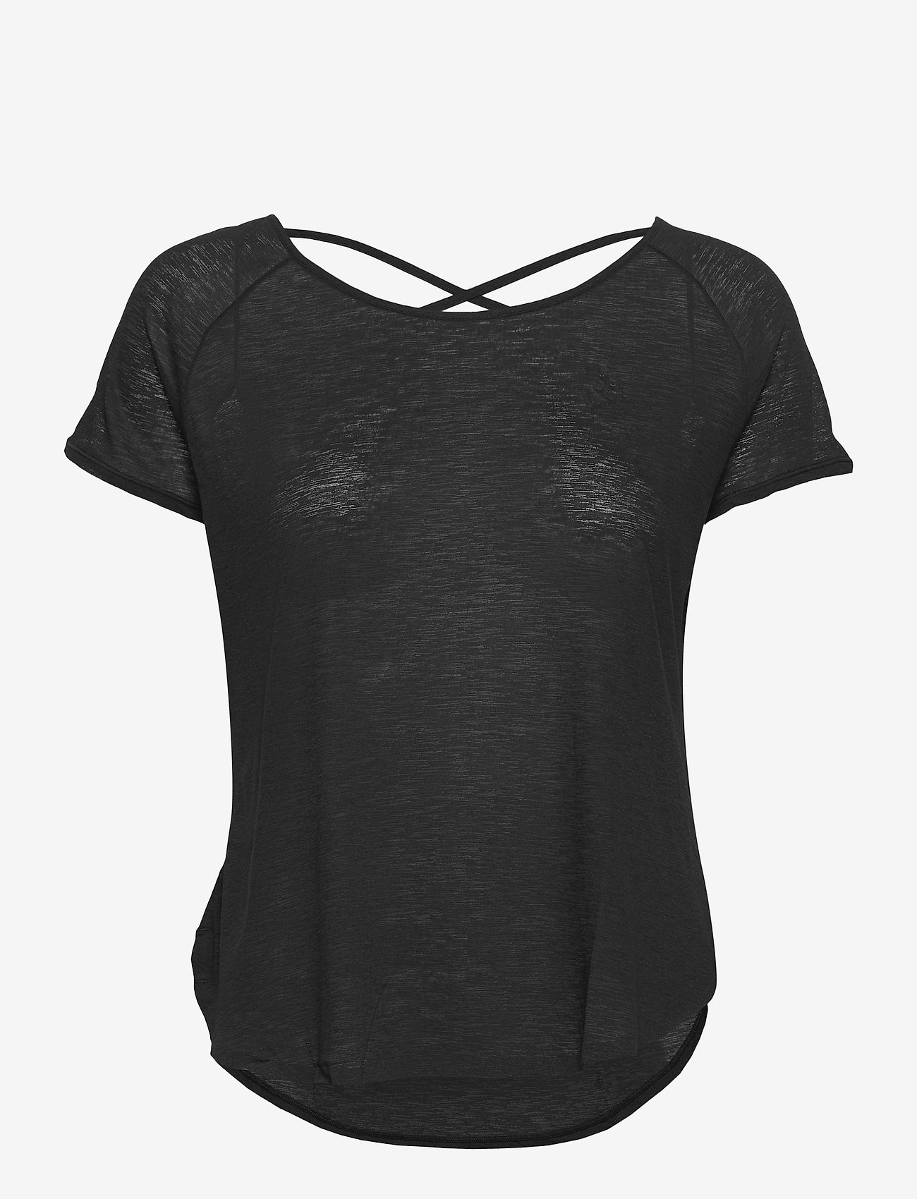 Craft - CORE CHARGE CROSS BACK TEE W - black - 0