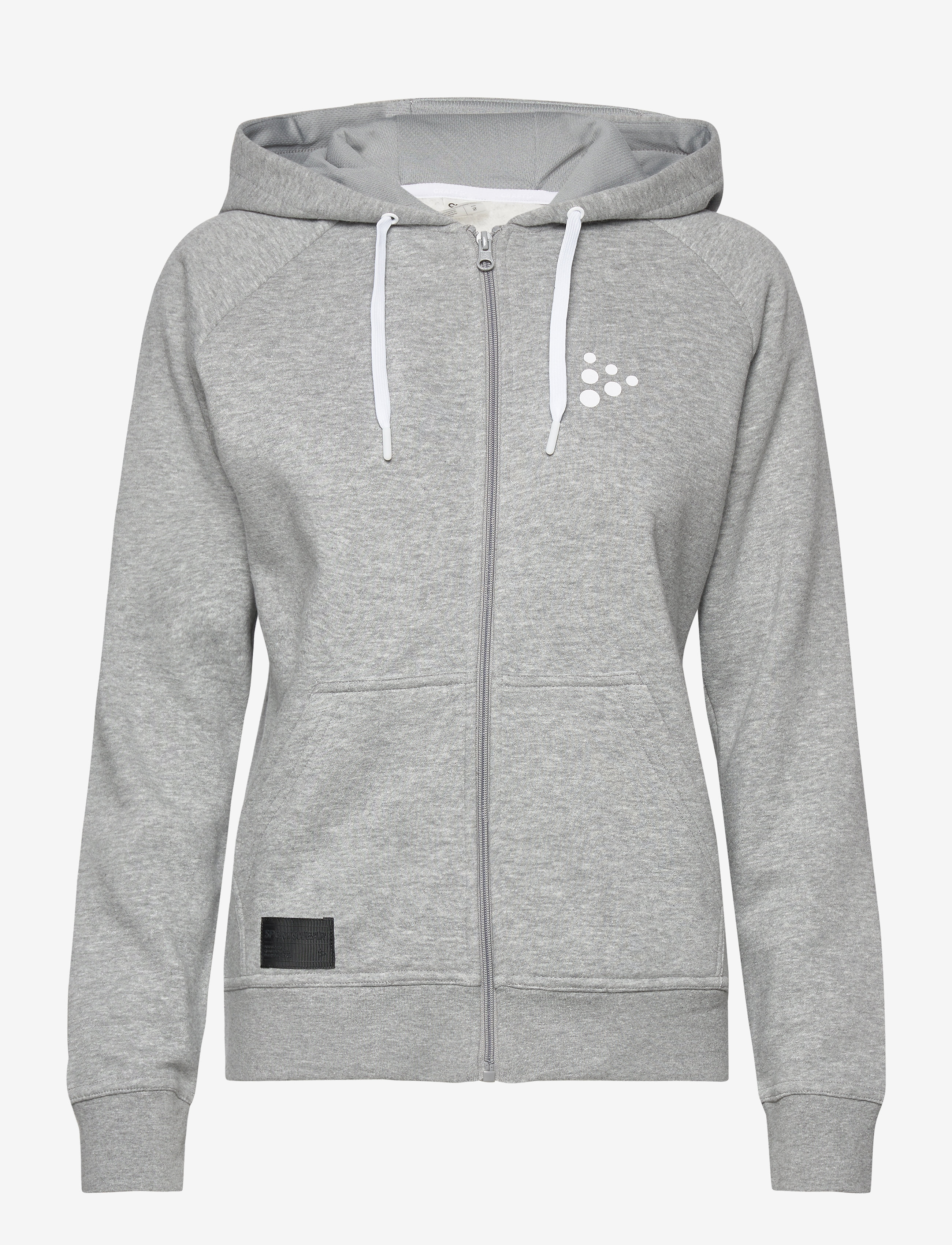 Core Craft Zip Hood W - GREY MELANGE