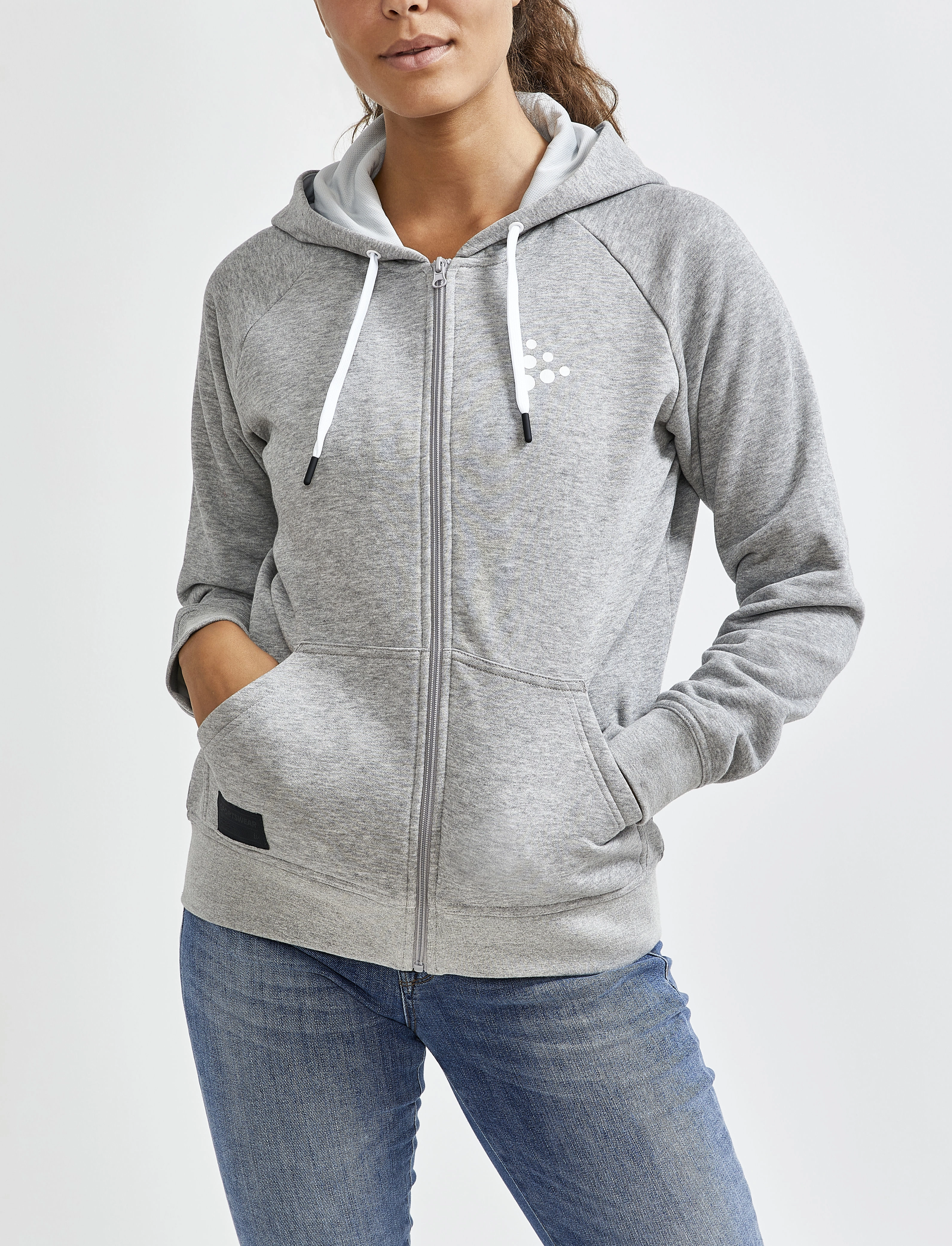 Craft - CORE CRAFT ZIP HOOD W - grey melange - 2