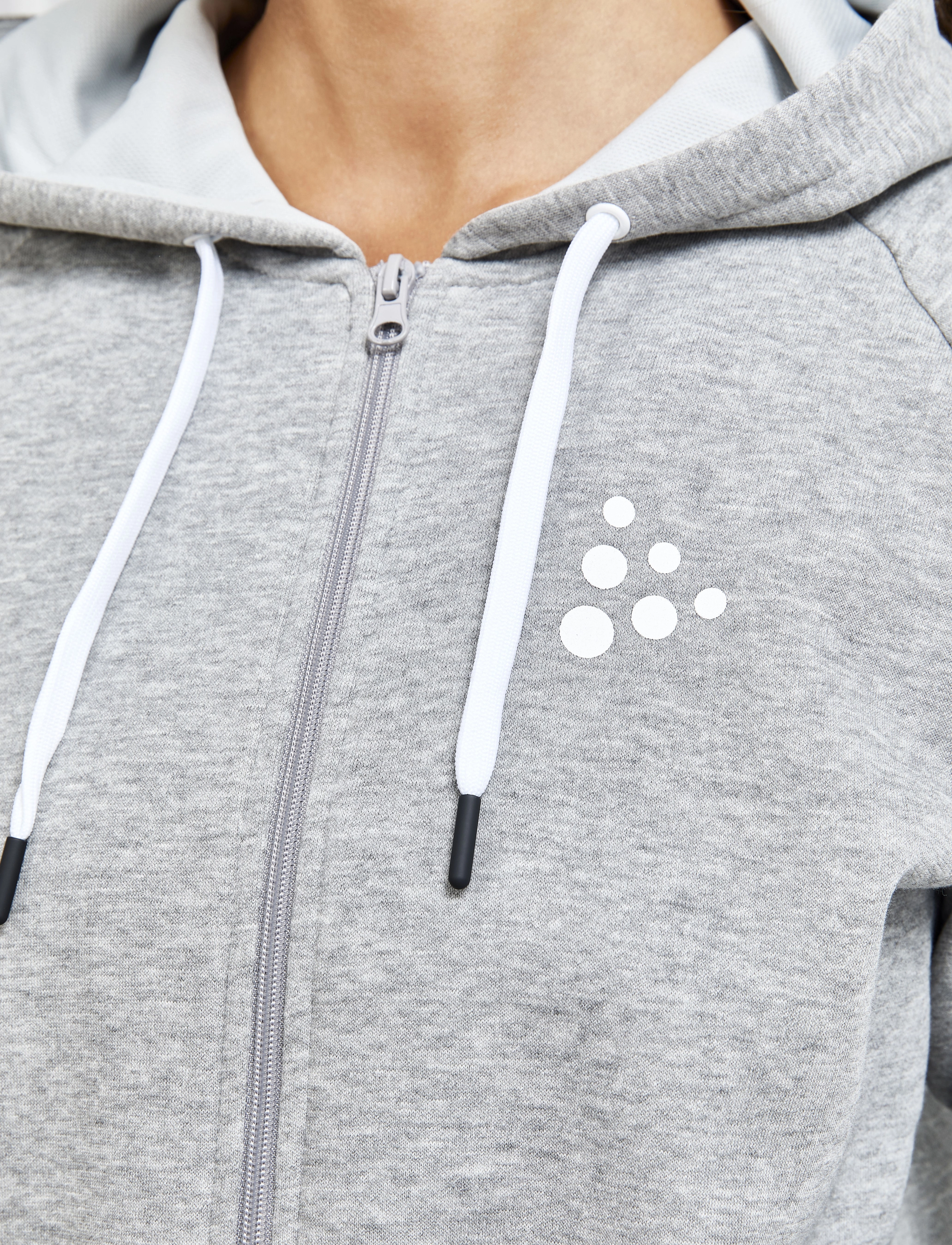 Craft - CORE CRAFT ZIP HOOD W - grey melange - 5