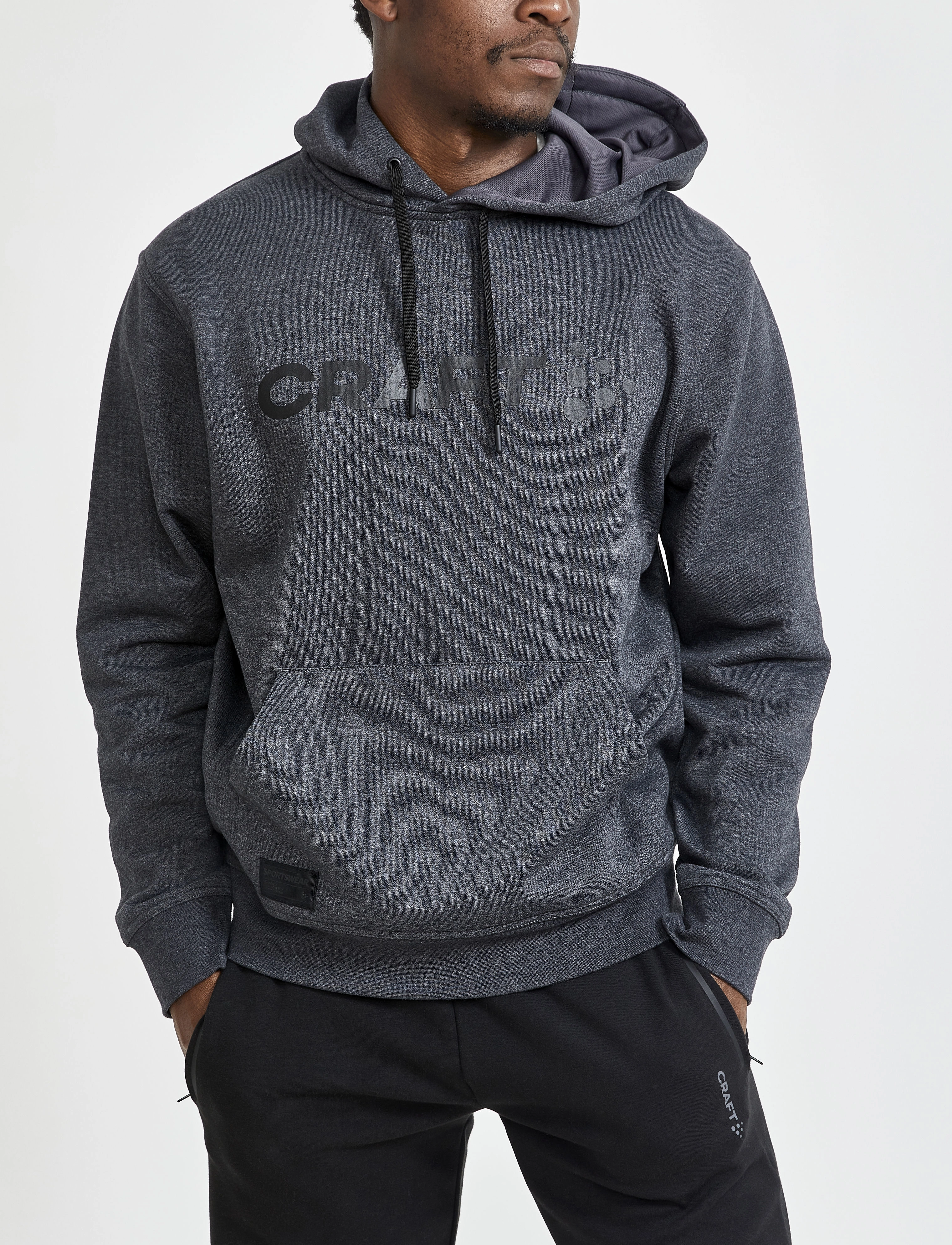 Craft - Core Craft Hood M - dk grey melange - 2