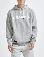 Craft - Core Craft Hood M - mid layer jackets - grey melange - 2