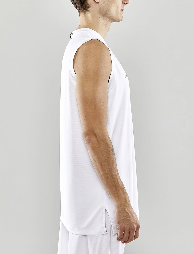 Craft - Progress Basket Singlet M - tank tops - white - 4