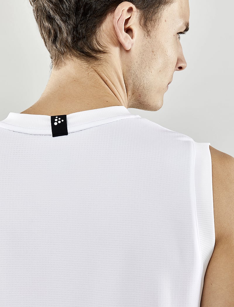 Craft - Progress Basket Singlet M - tank tops - white - 5