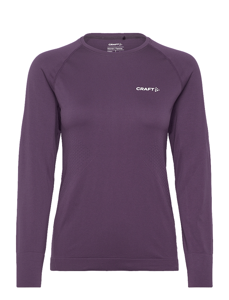 Craft - Core Dry Active Comfort Ls W - langærmede t-shirts - dk plum - 0