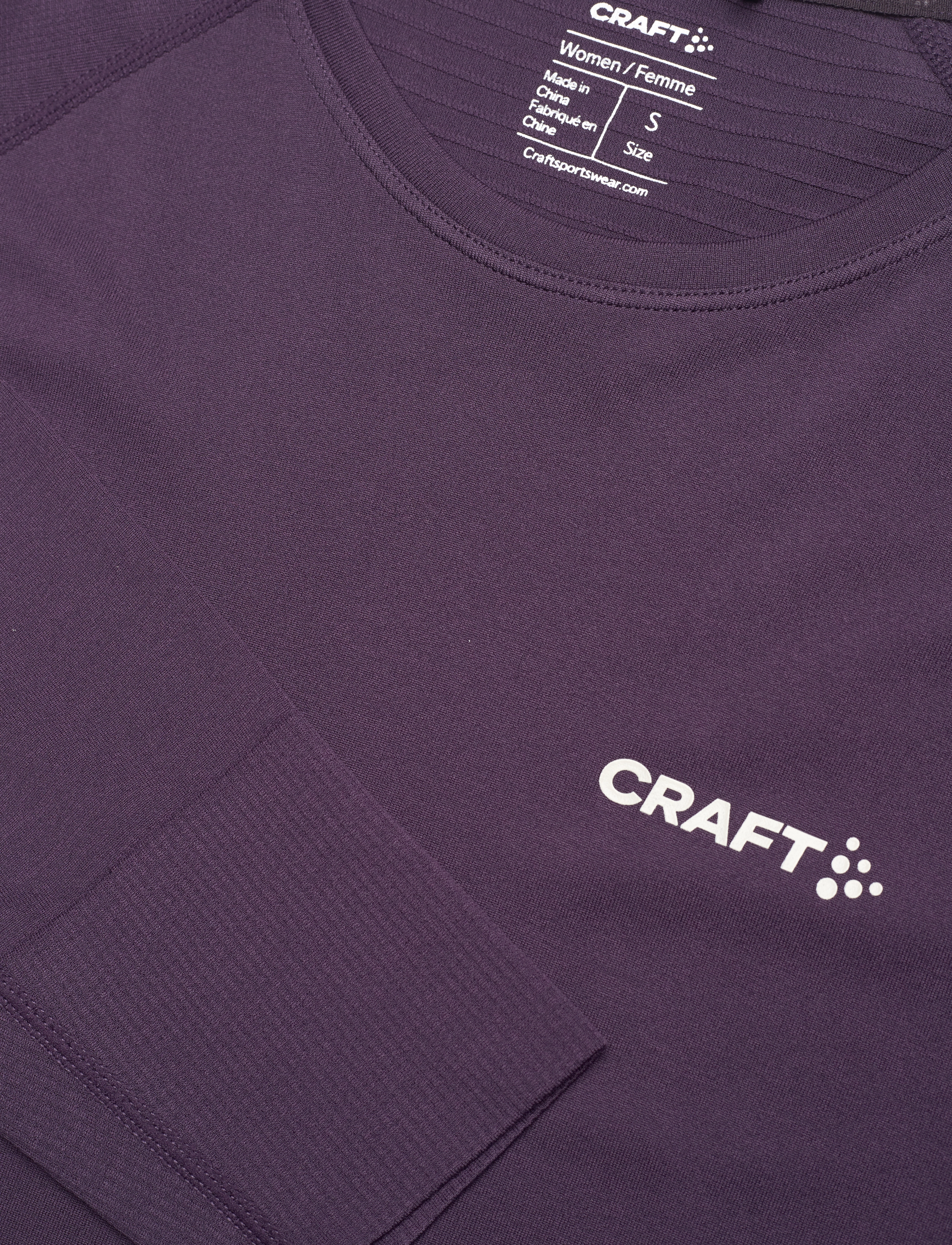Craft - Core Dry Active Comfort Ls W - longsleeved tops - dk plum - 2
