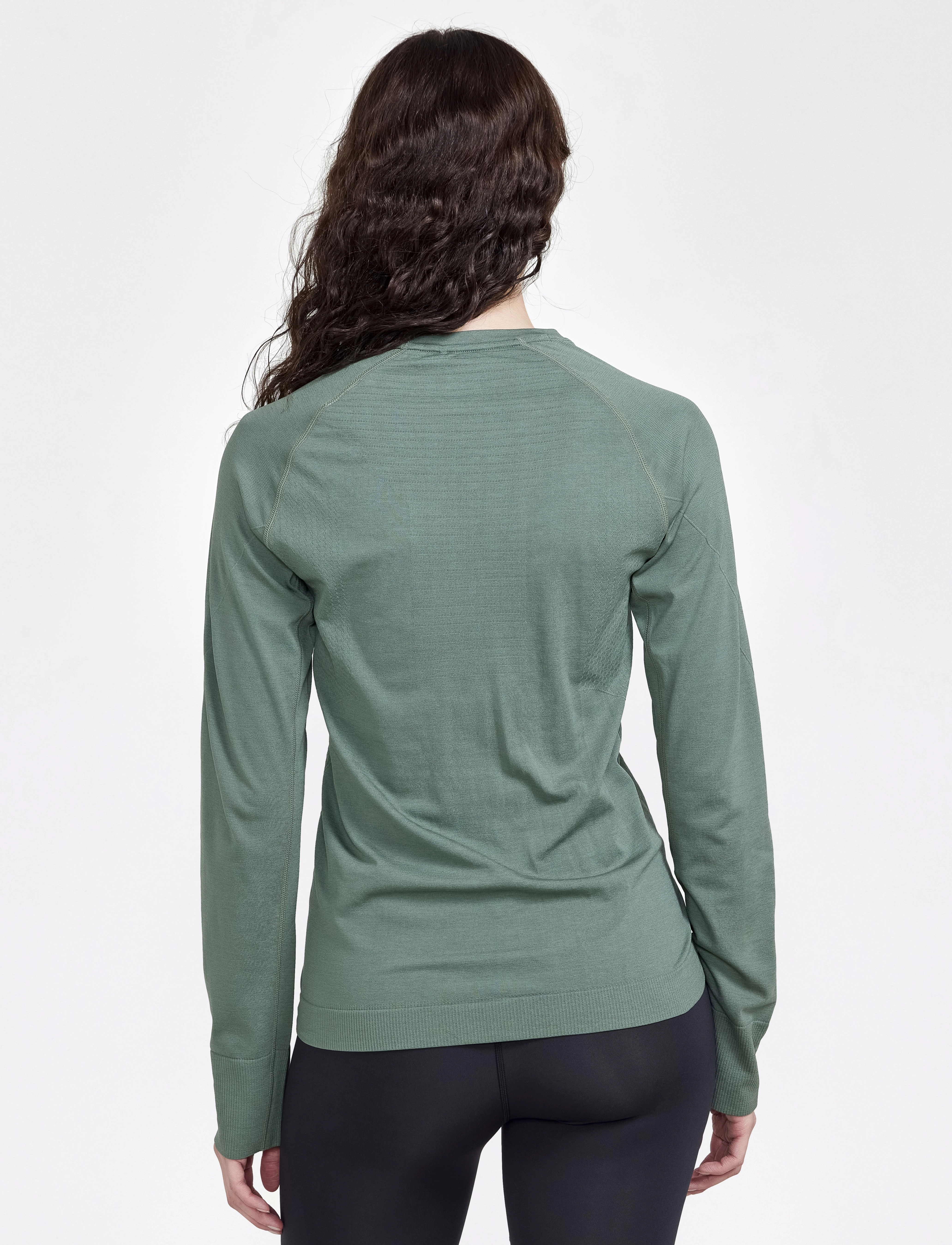 Craft - Core Dry Active Comfort Ls W - laveste priser - moss - 4