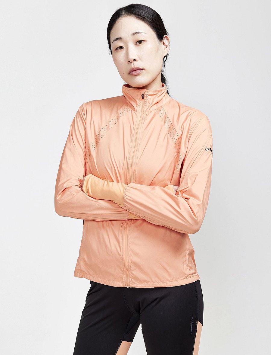 Craft - Adv Essence Wind Jacket W - sportsjakker - glow - 0