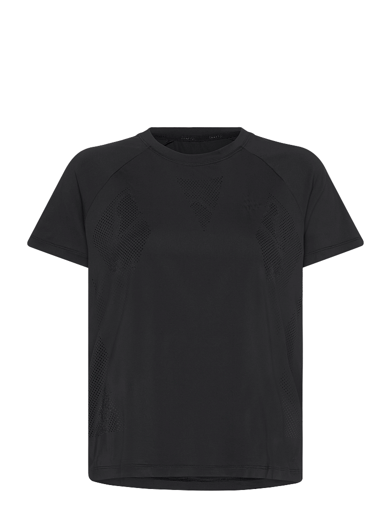 Craft - Adv Tone Perforated Tee W - t-shirty - black - 0