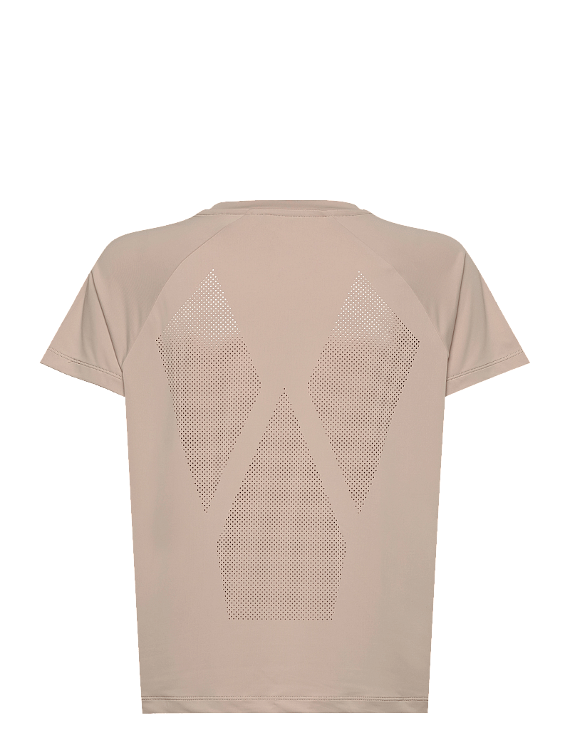 Craft - Adv Tone Perforated Tee W - t-shirts - hay - 1