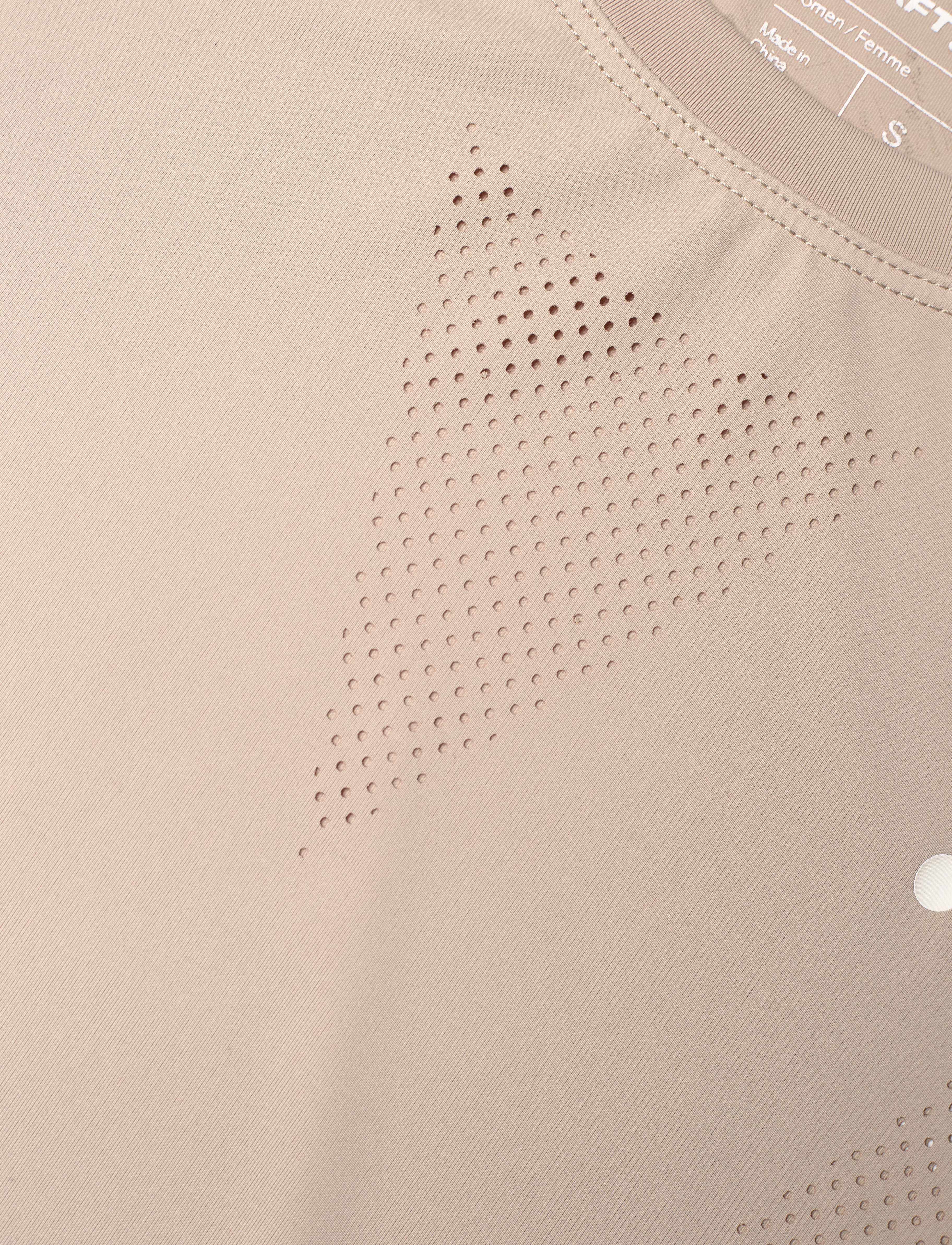 Craft - Adv Tone Perforated Tee W - t-shirts - hay - 2