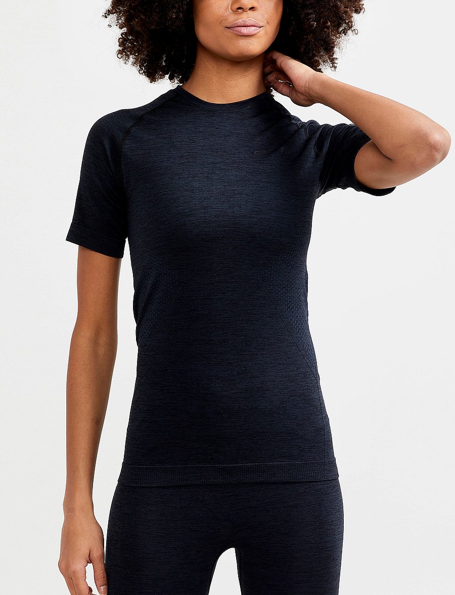 Craft - Core Dry Active Comfort Ss W - t-shirts - black - 0