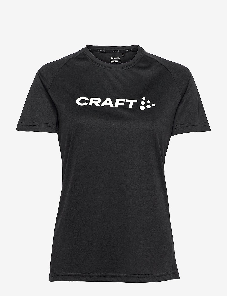 Craft - Essence Logo Tee W - alussärgid ja t-särgid - black - 1