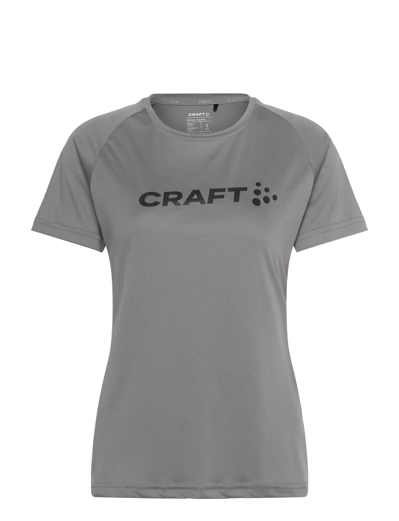 Craft Core Essence Logo Tee W, XL, T-shirts & Oberteile, Grau - Short-sleeved, Frauen