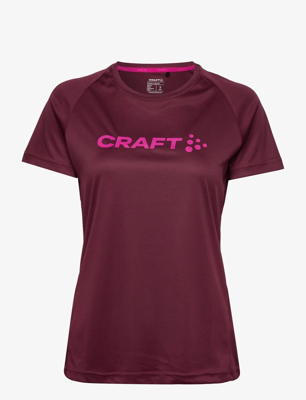 Craft - Core Unify Logo Tee W - t-shirts - punsch - 0