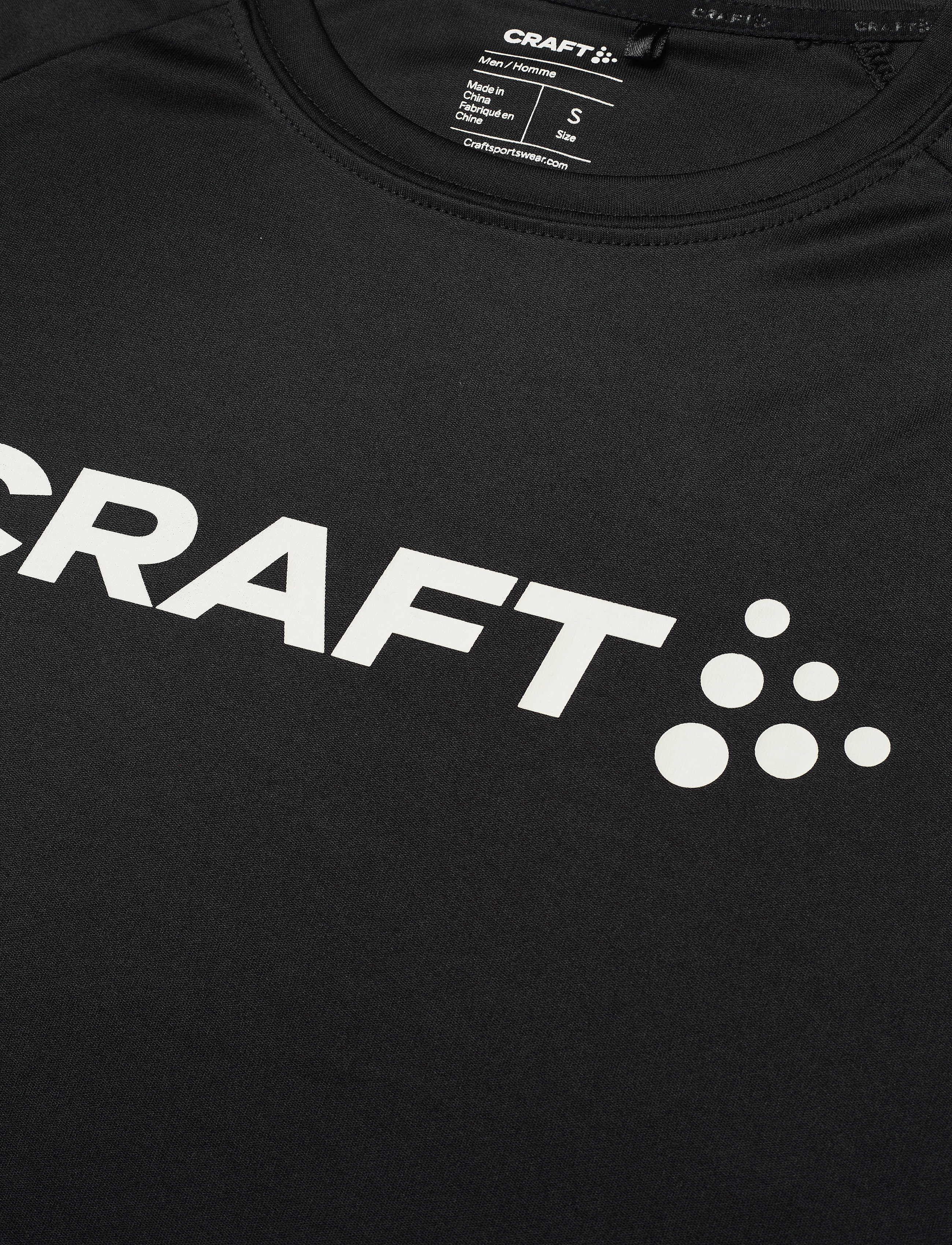 Craft - Core Essence Logo Tee M - t-shirts - black - 5