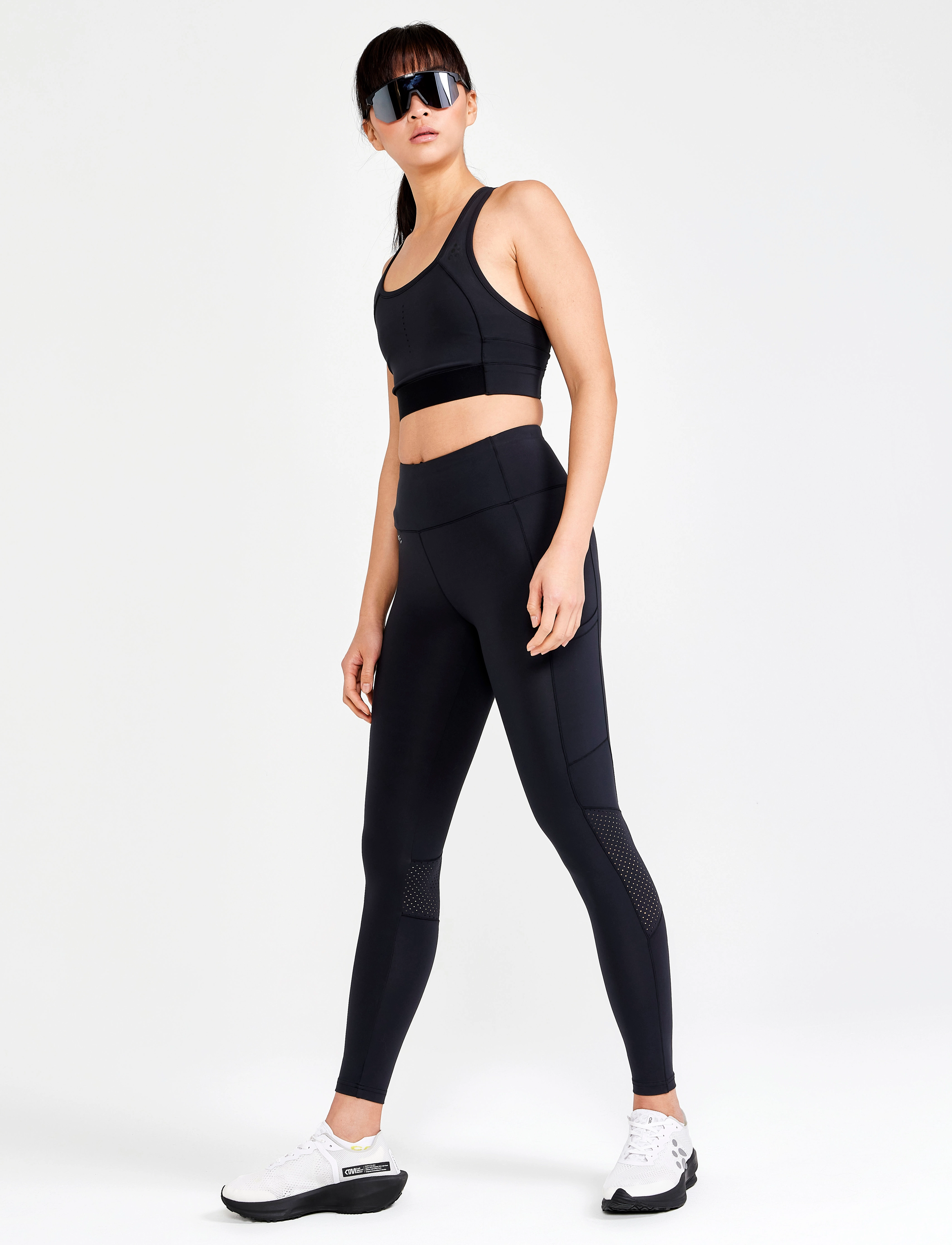 Craft Adv Essence Tights 2 W, Kvinder, Højtaljede Tights, Sort, Str: XS