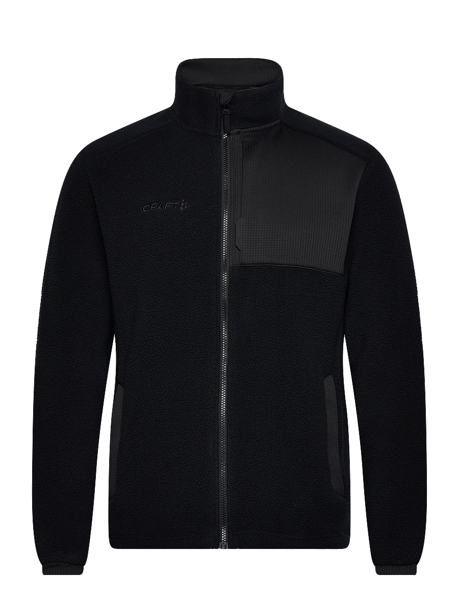 Craft - ADV EXPLORE PILE FLEECE JACKET M - fleece & midlayer - black - 0