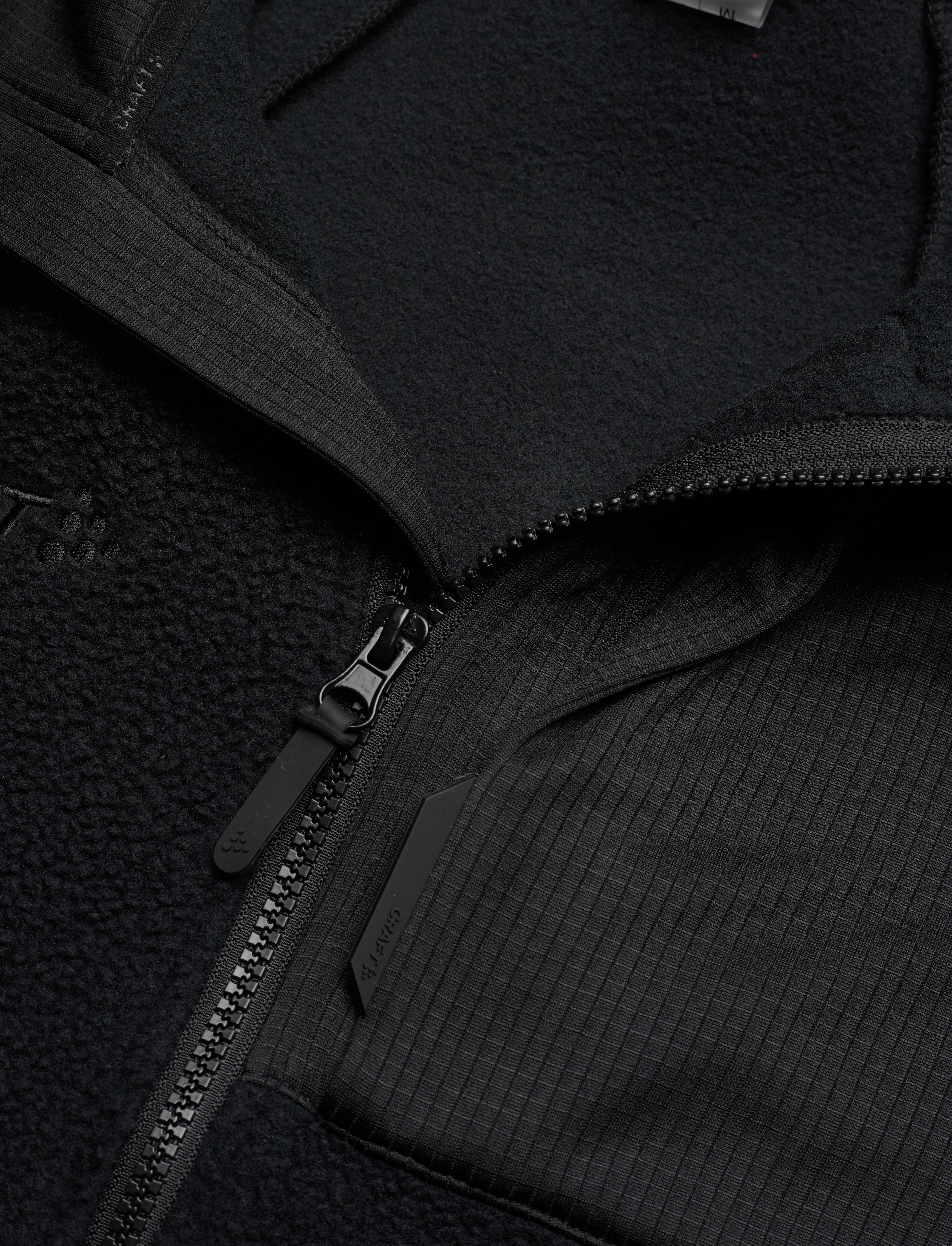 Craft - ADV EXPLORE PILE FLEECE JACKET M - fleece & midlayer - black - 2
