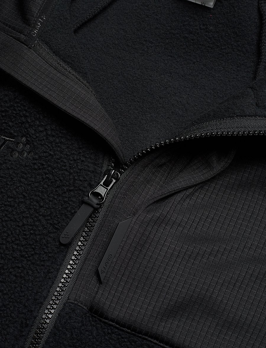 Craft - ADV EXPLORE PILE FLEECE JACKET M - fleece & midlayer - black - 2