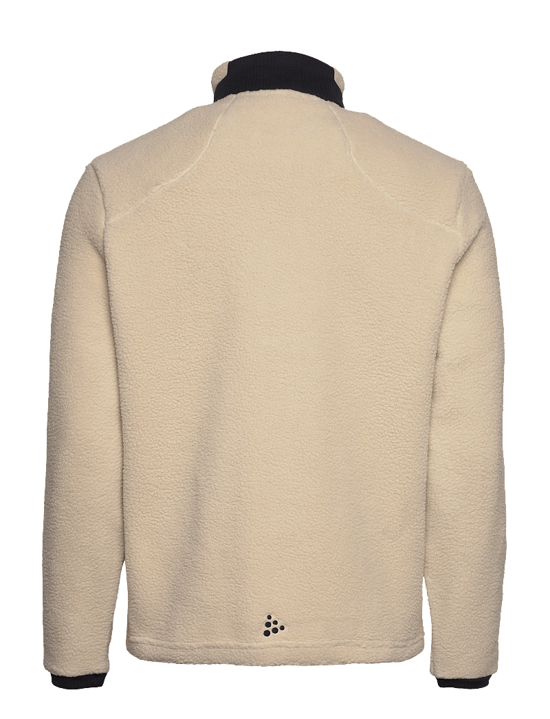 Craft - ADV EXPLORE PILE FLEECE JACKET M - fleece & mellanlager - ecru-black - 2