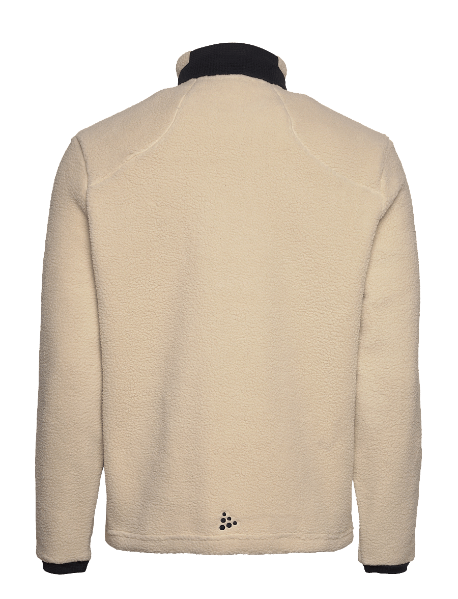 Craft - ADV EXPLORE PILE FLEECE JACKET M - fleece & mellanlager - ecru-black - 2