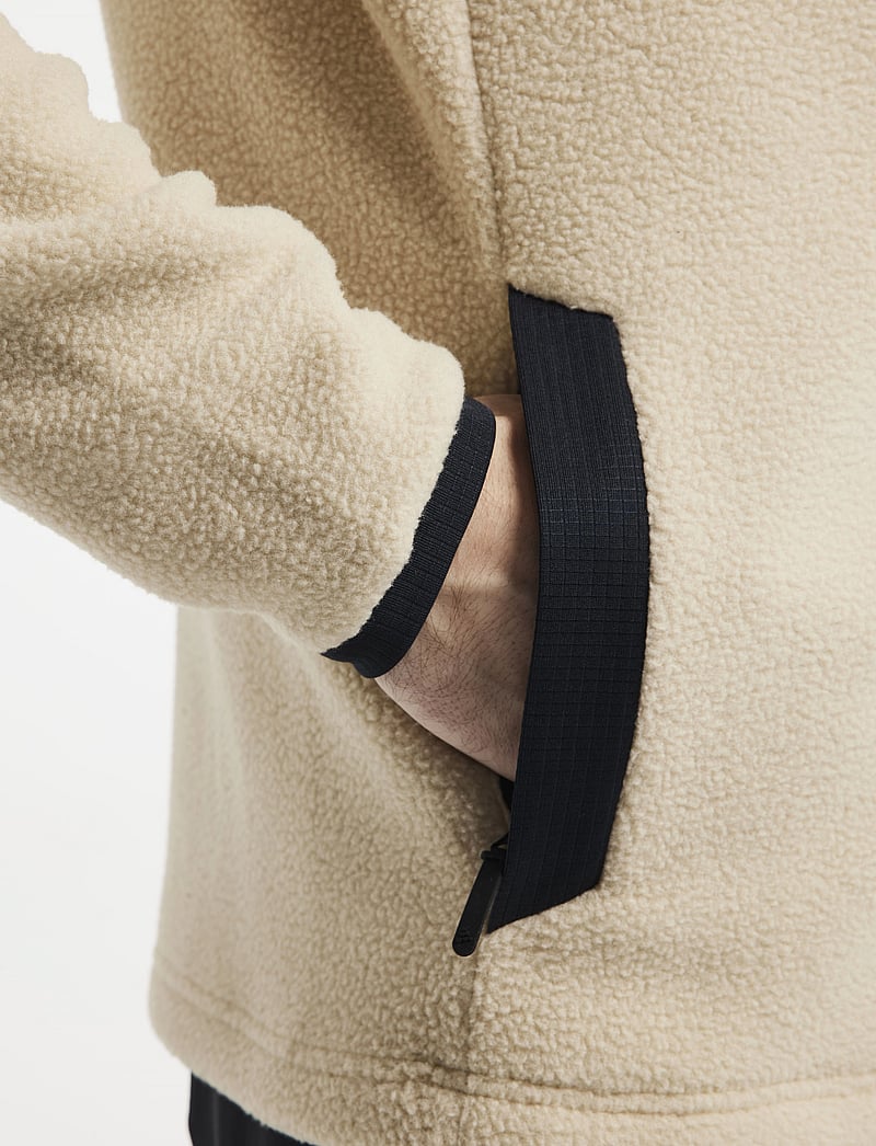 Craft - ADV EXPLORE PILE FLEECE JACKET M - fleece & mellanlager - ecru-black - 4