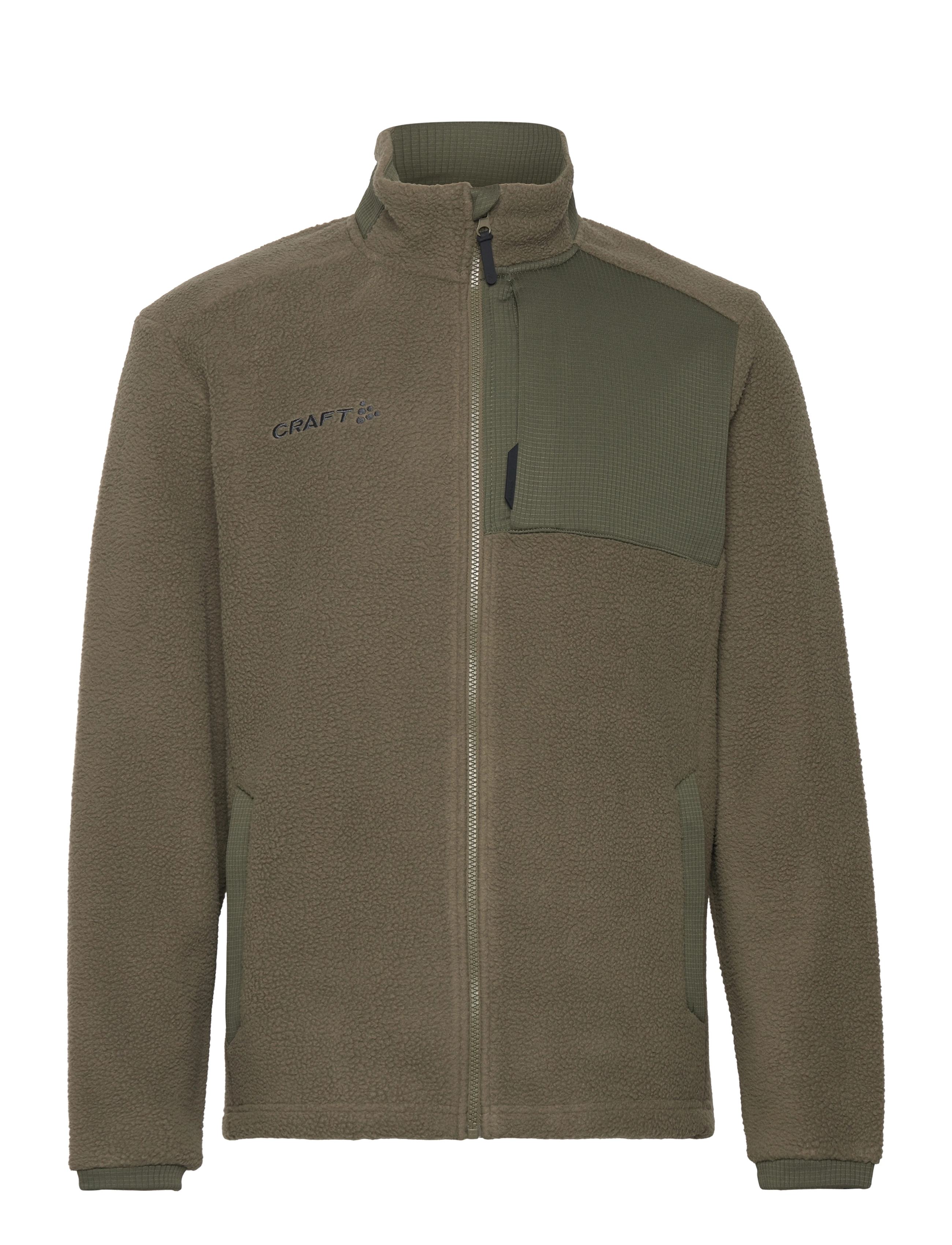 Craft Adv Explore Pile Fleece Jacket M, Sweatshirts & Hoodies, Khakigrün - Fleeces Midlayers, Männerswear