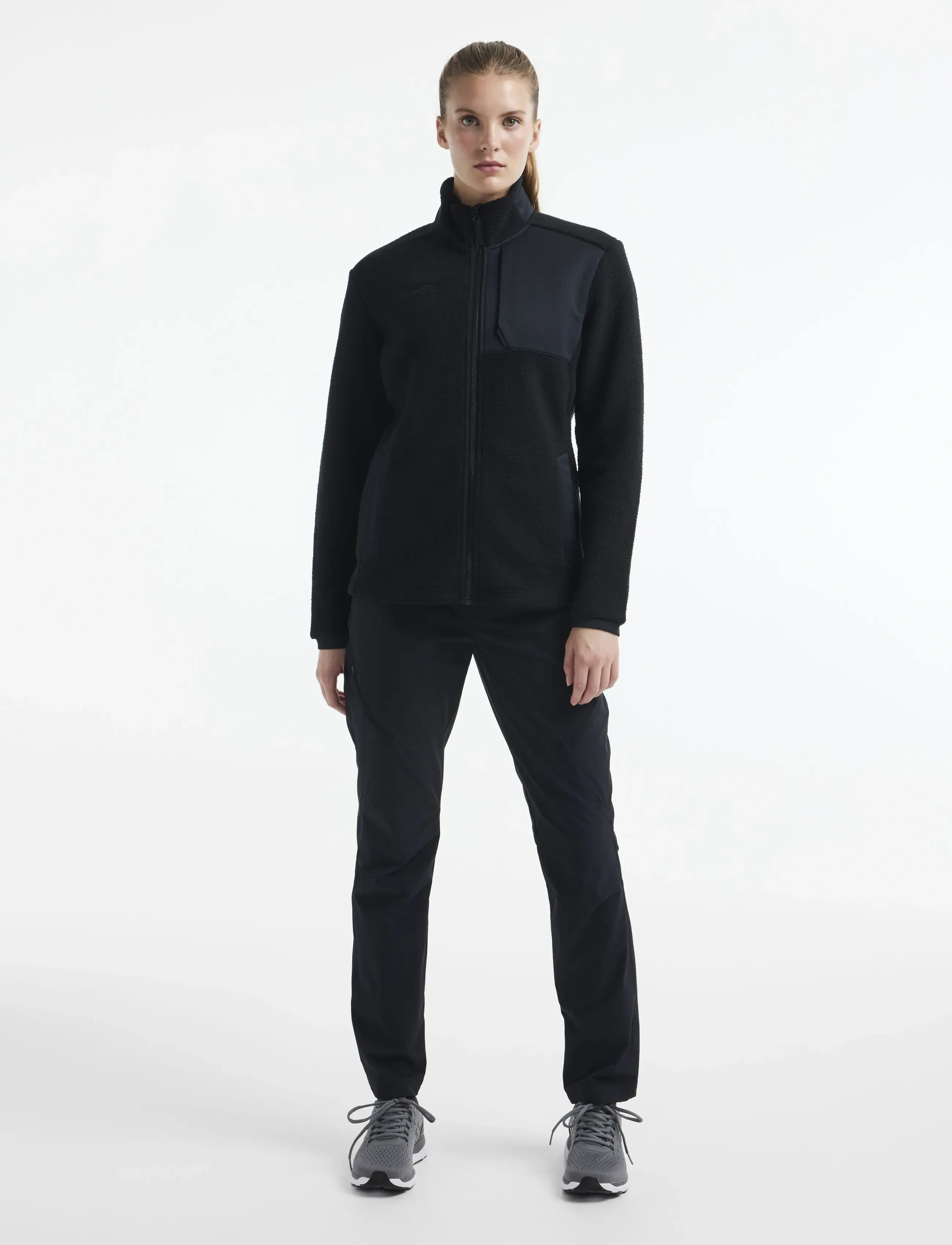 Craft Adv Explore Pile Fleece Jacket W, S, Sweatshirts & Hoodies, Schwarz - Fleeces Midlayers, Frauen