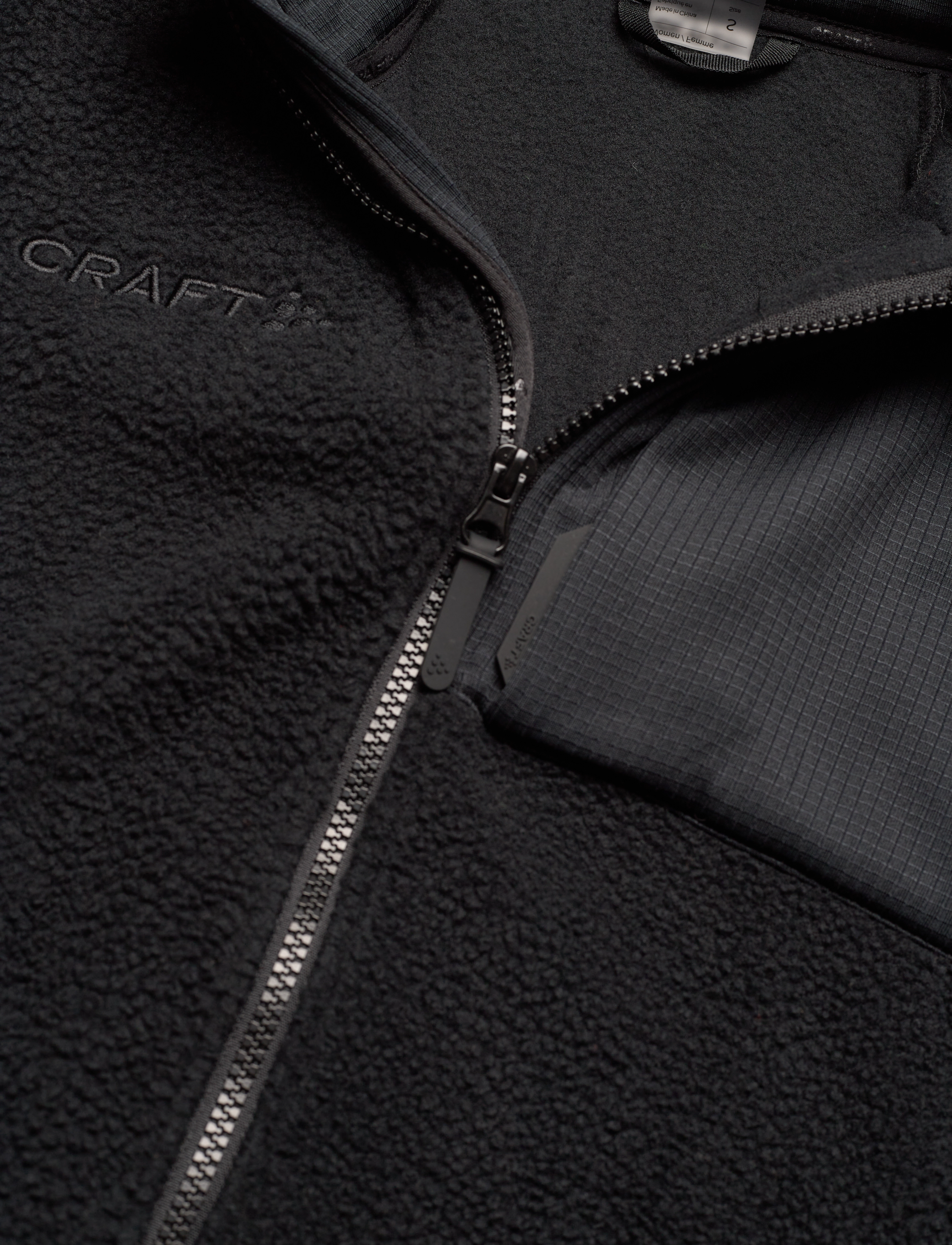 Craft - Adv Explore Pile Fleece Jacket W - tops - black - 5