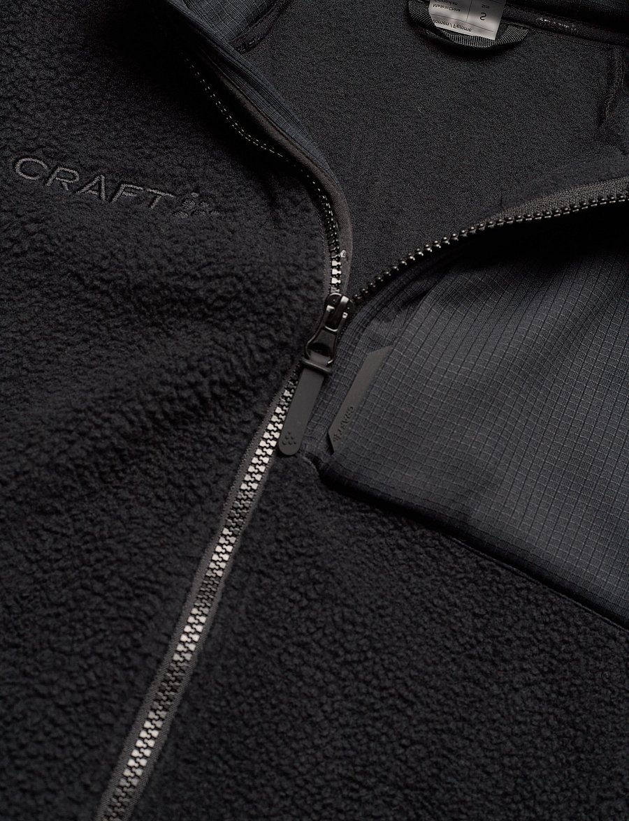 Craft - Adv Explore Pile Fleece Jacket W - Överdelar - black - 5
