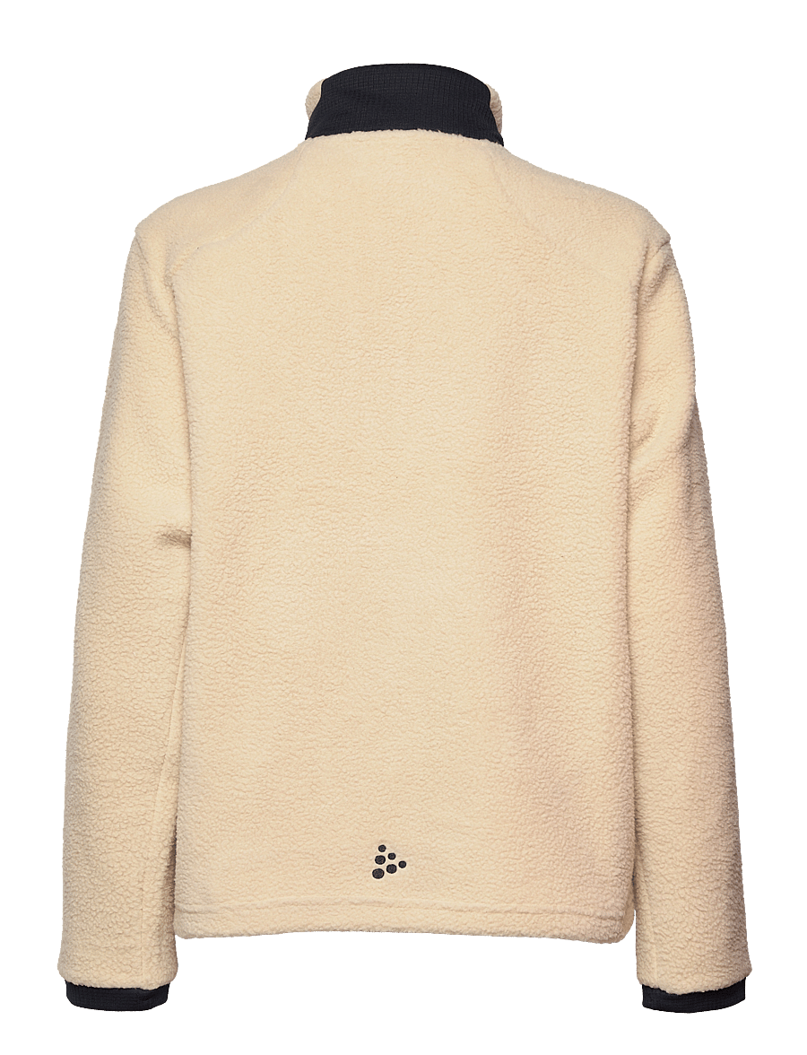 Craft - ADV EXPLORE PILE FLEECE JACKET W - kampsunid ja vahekihid - ecru-black - 2