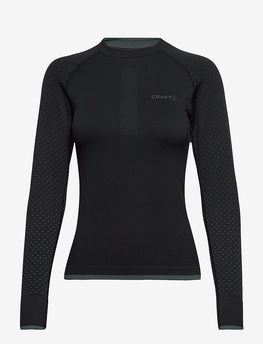 Craft - Warm Intensity LS W - aluskihina kantavad alussärgid - black - 1