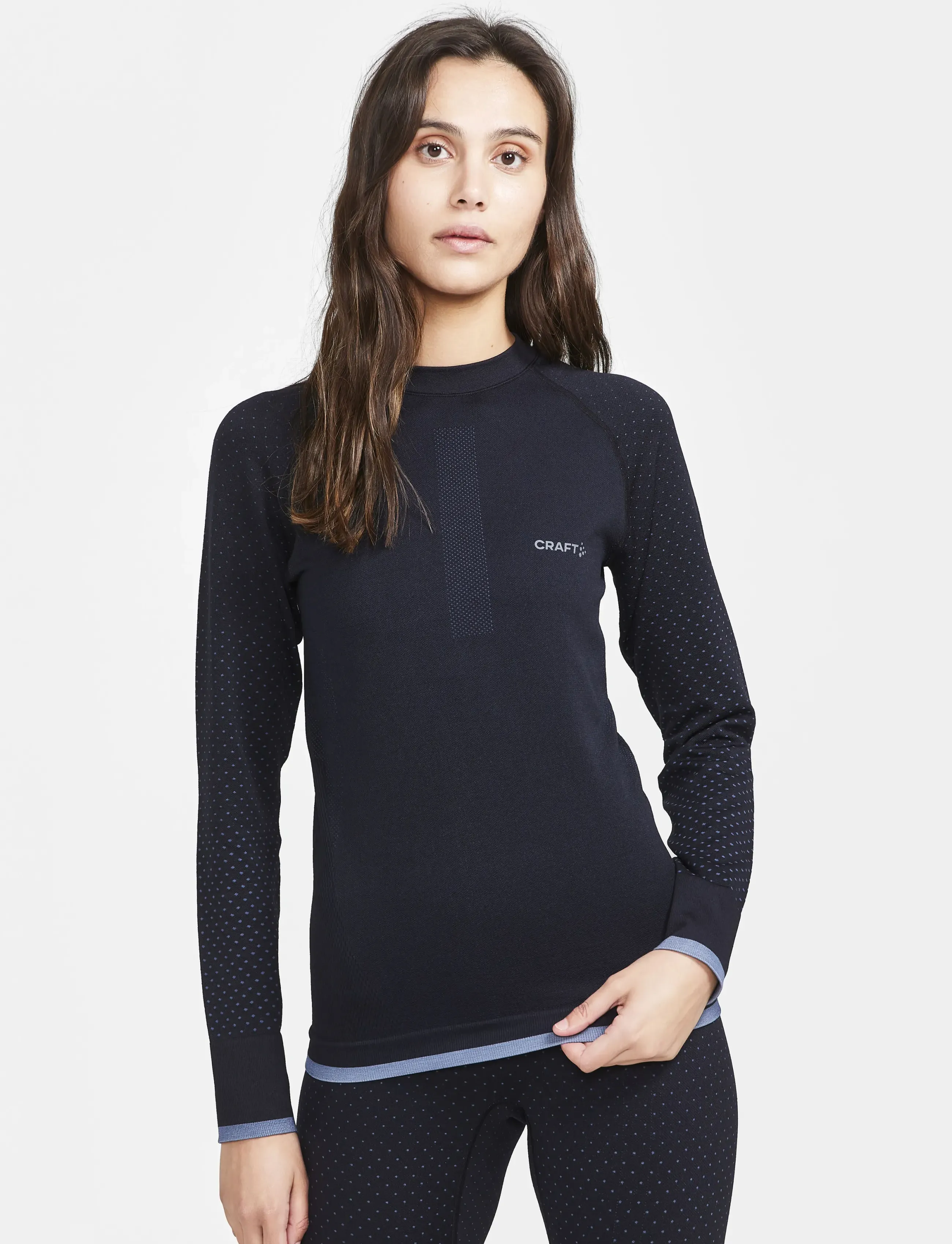 Craft - Warm Intensity LS W - aluskihina kantavad alussärgid - black - 0