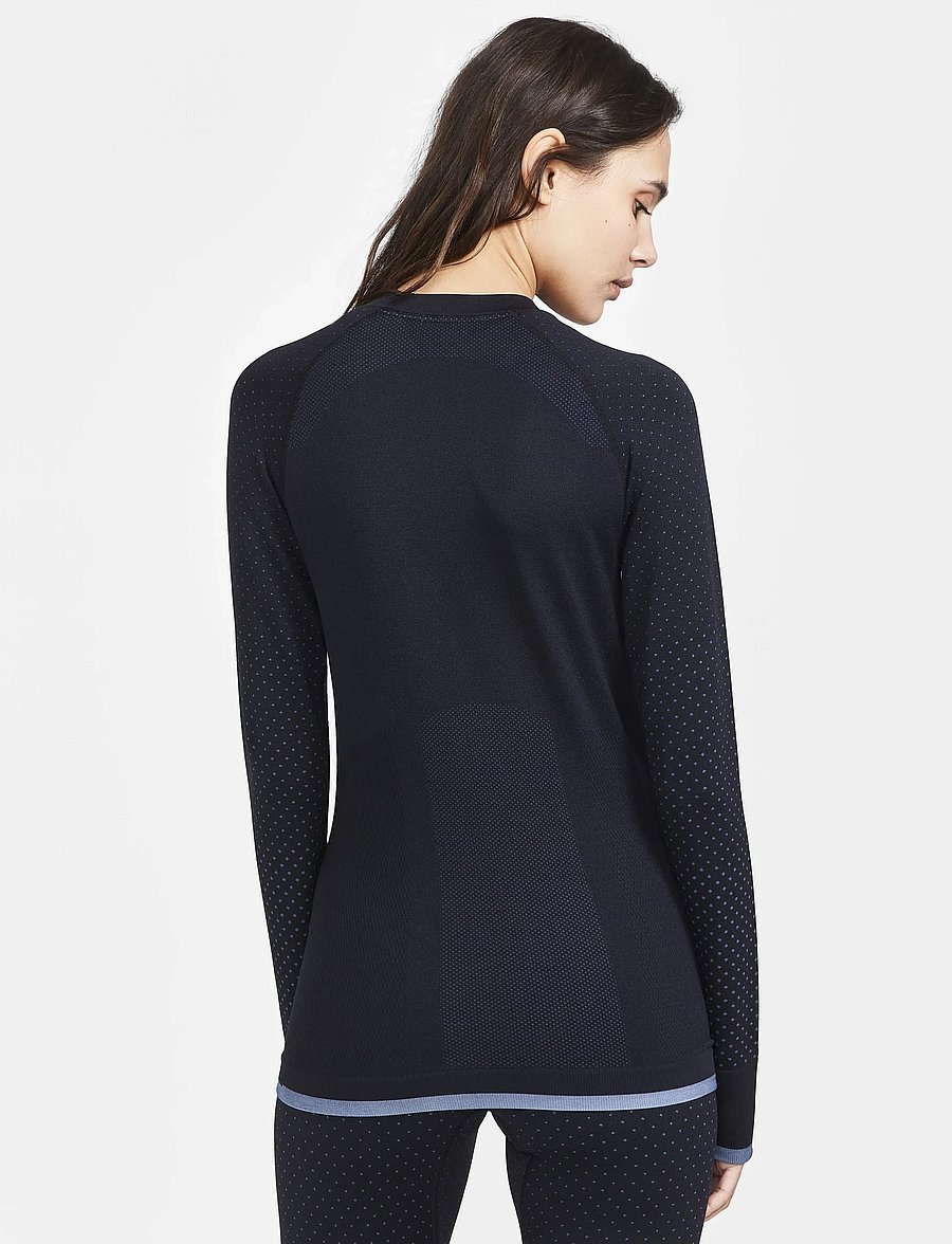Craft - Warm Intensity LS W - aluskihina kantavad alussärgid - black - 3