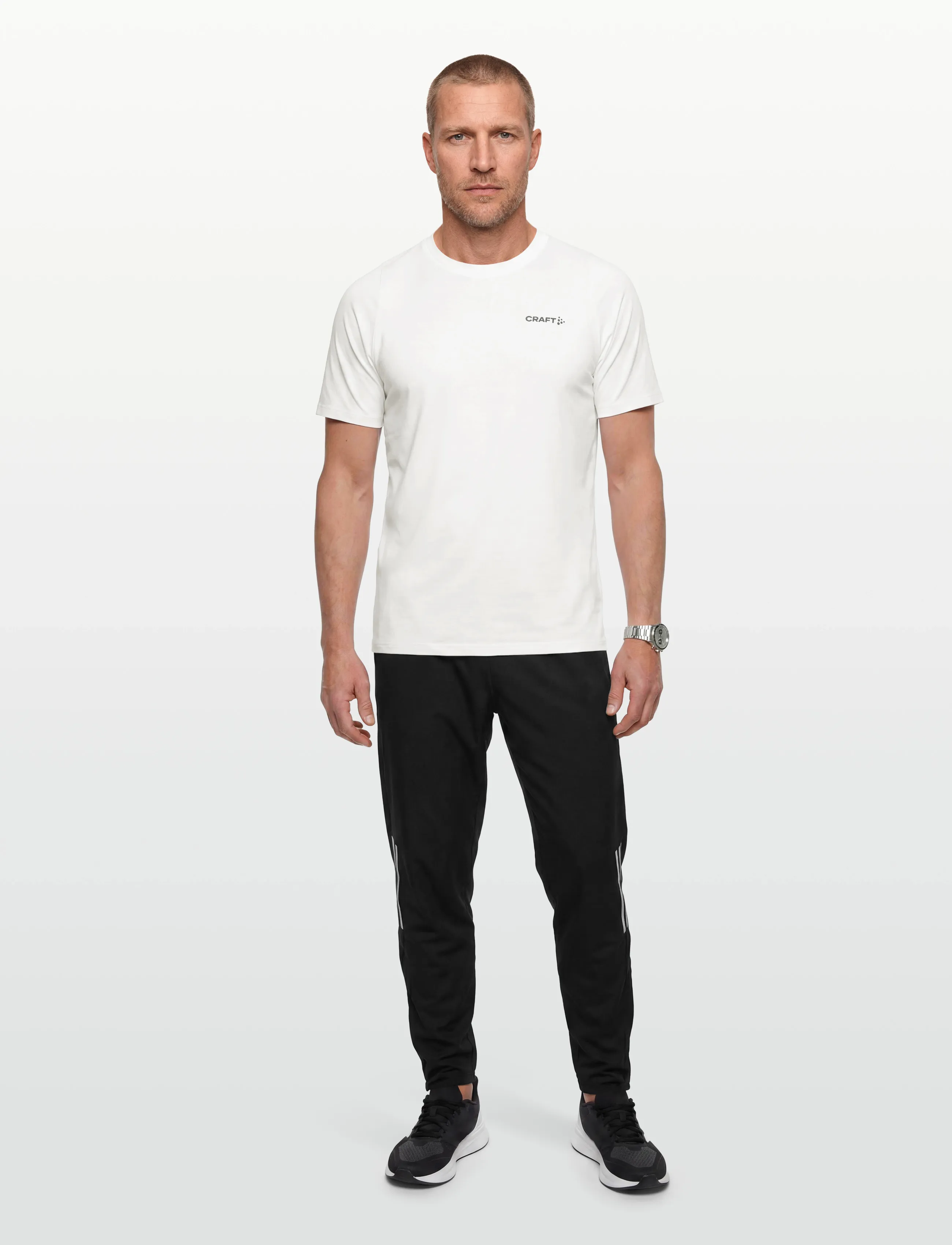 Craft - Collective Bi-Blend Ss Tee M - lägsta priserna - white - 0