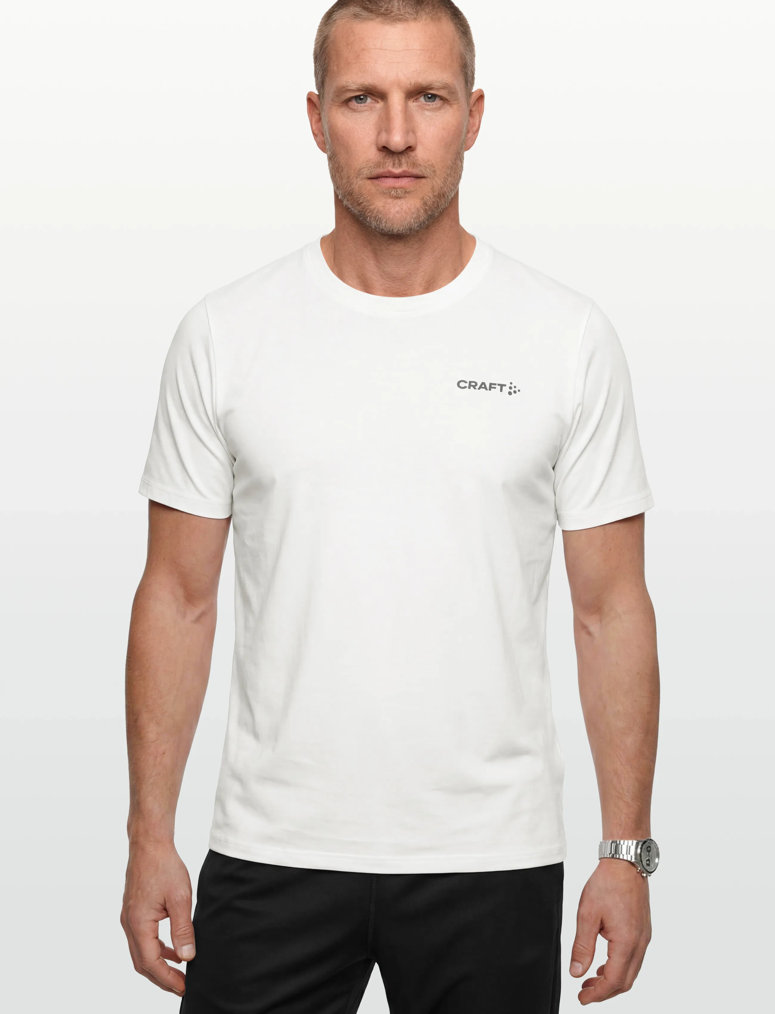 Craft - Collective Bi-Blend Ss Tee M - lägsta priserna - white - 3
