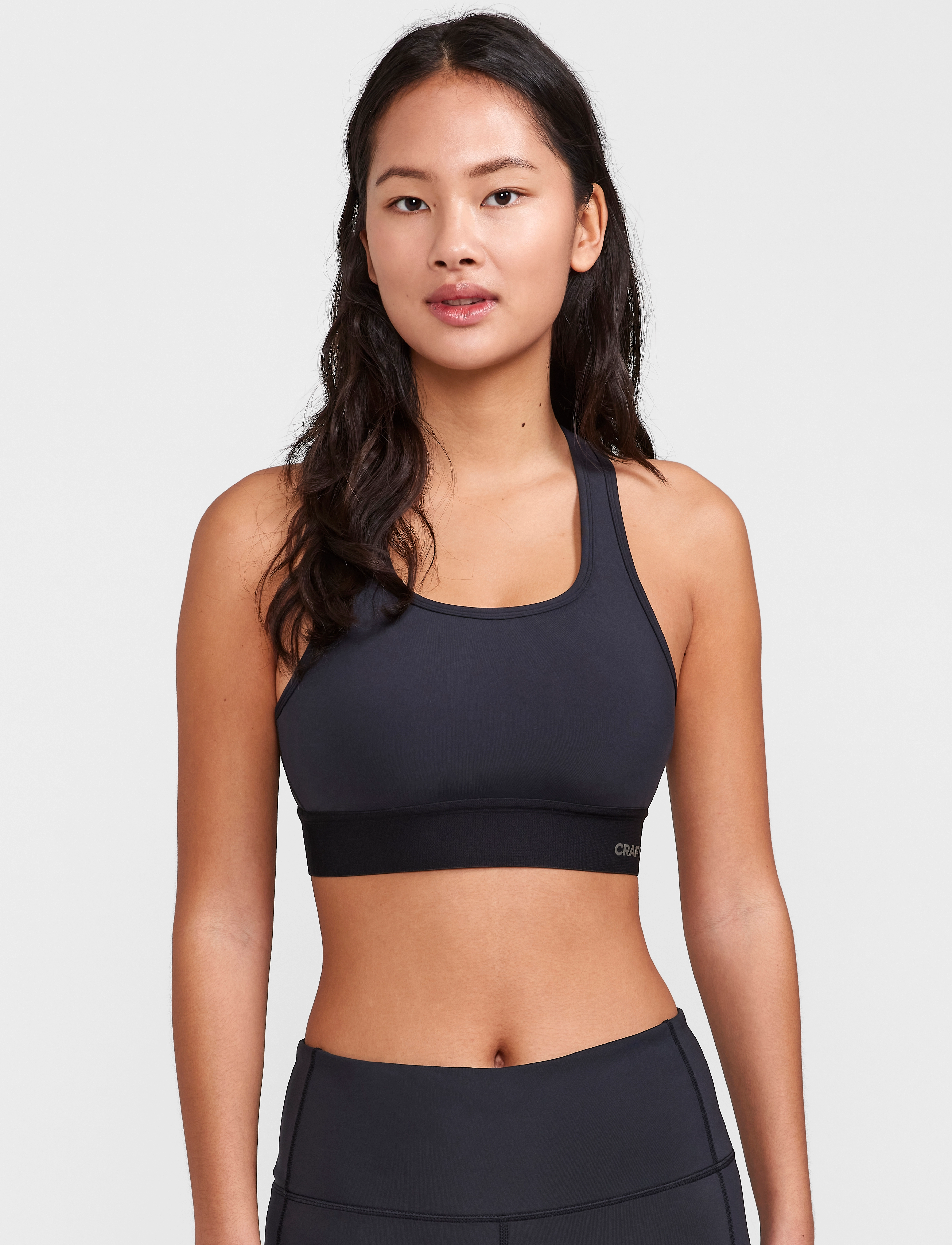 Craft Training Bra Padded W, Kvinder, Polstret Criss Cross Sports BH, Sort, Str: XL