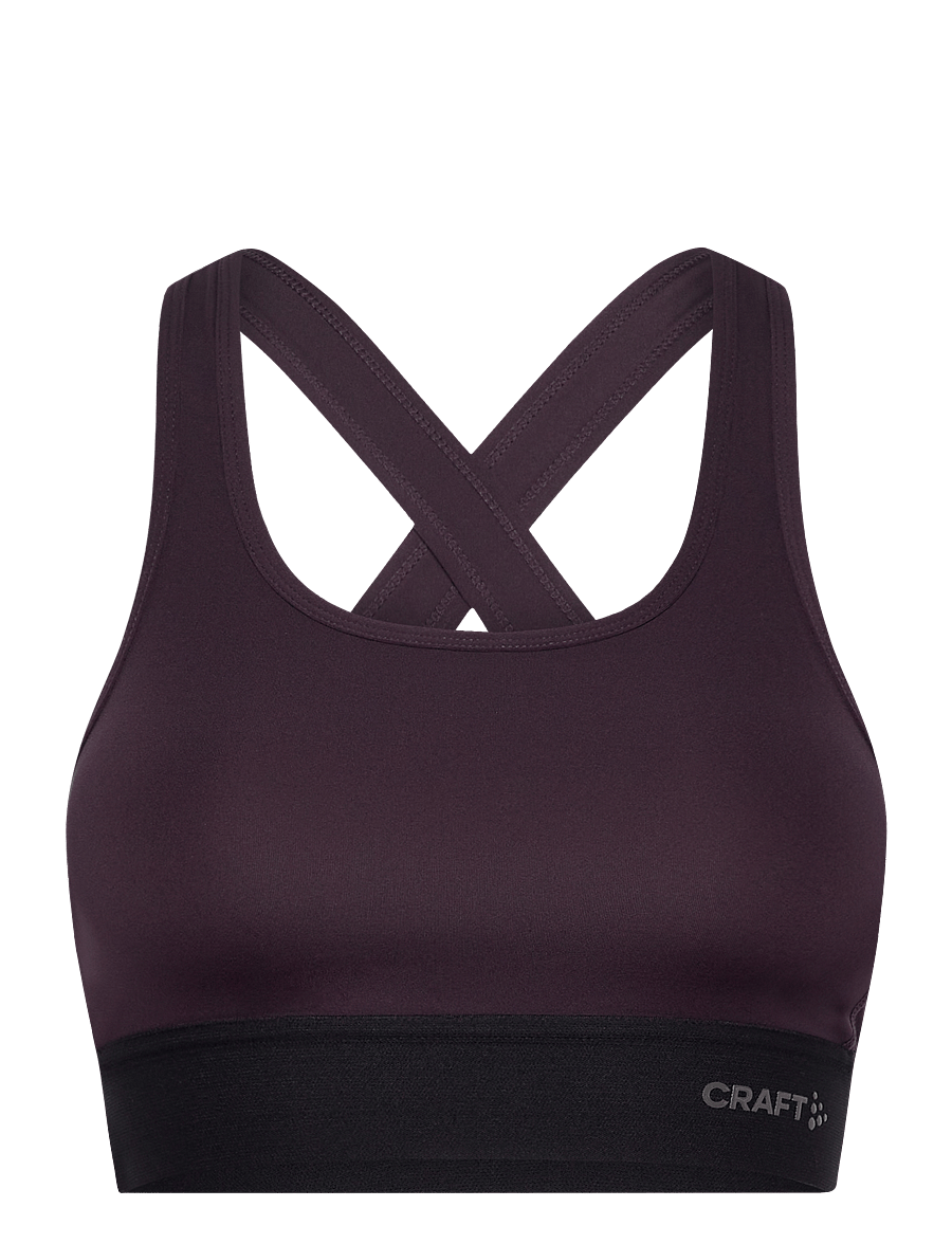 Craft - Training Bra Padded W - medium support - dk plum - 1