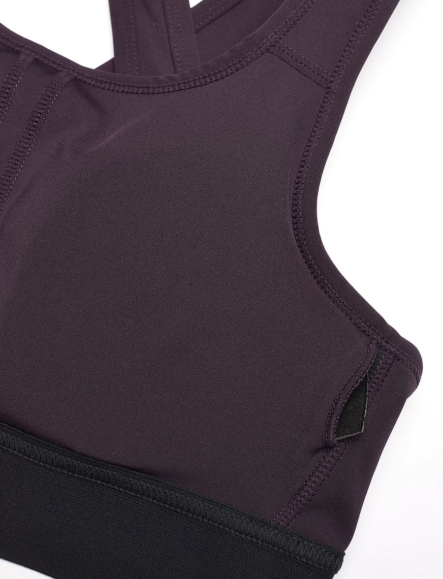 Craft - Training Bra Padded W - medium support - dk plum - 4